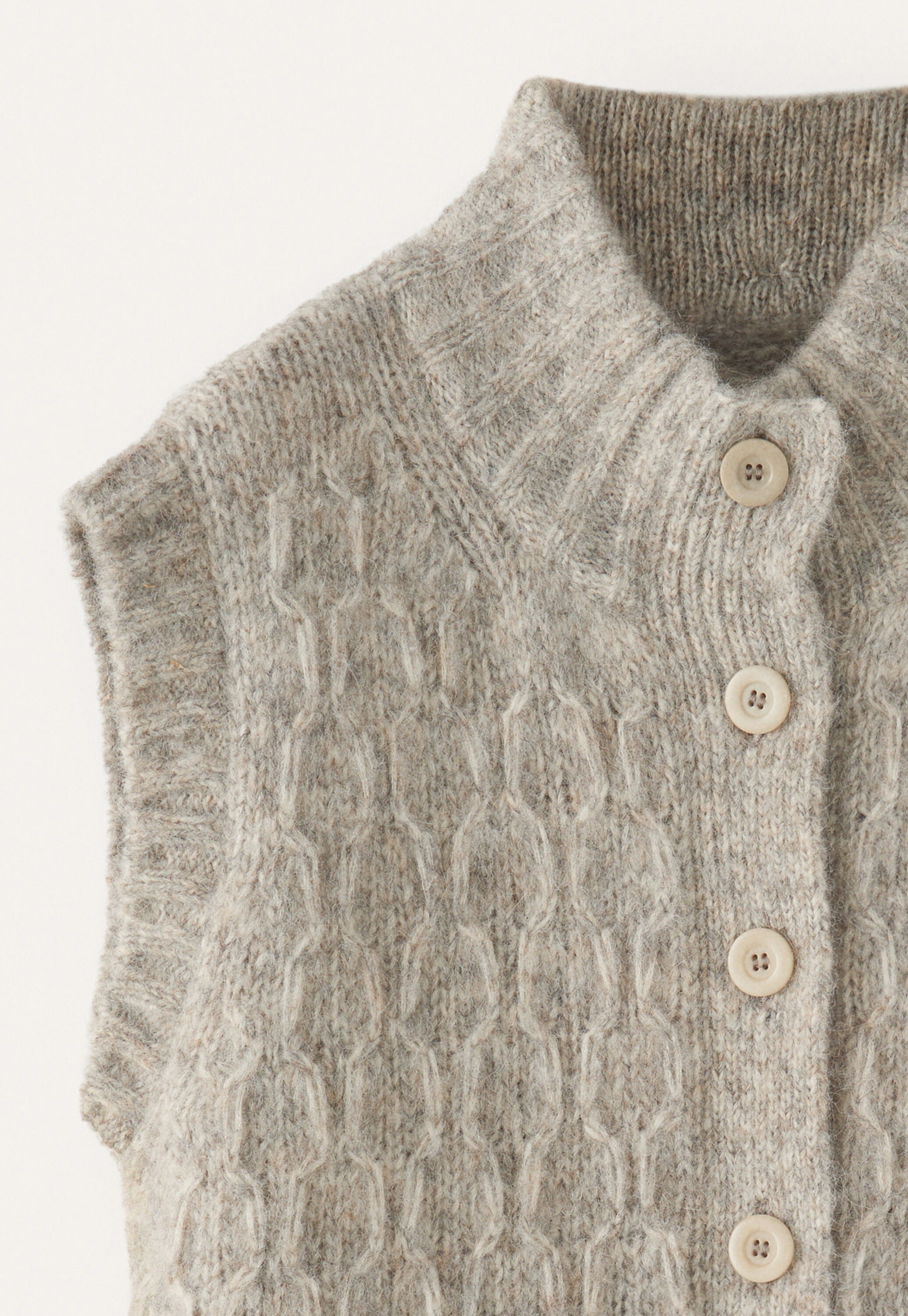 Wabenmuster-Pullover
