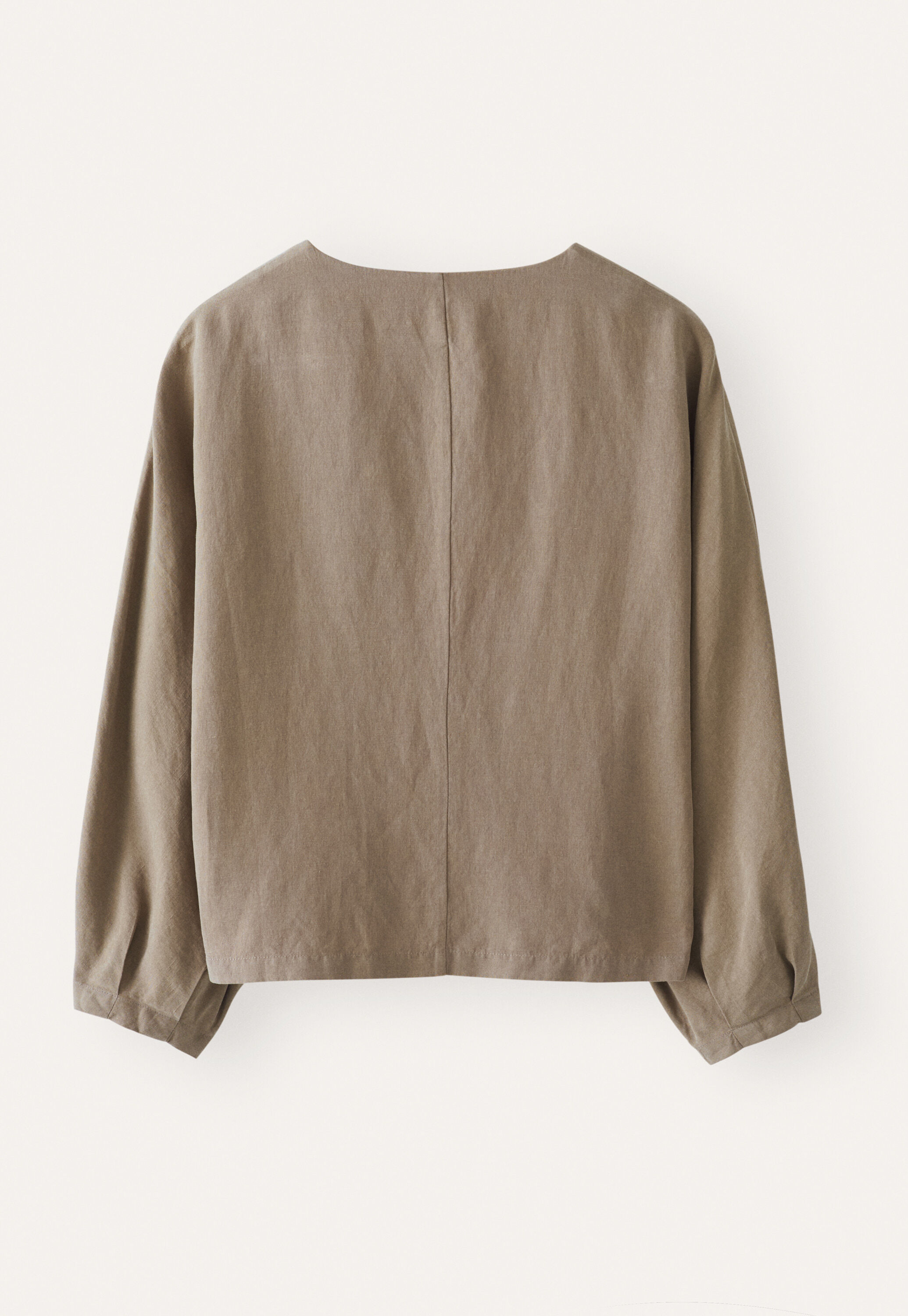 Jacke mit Dolman-&Auml;rmeln, Taupe-Braun, large