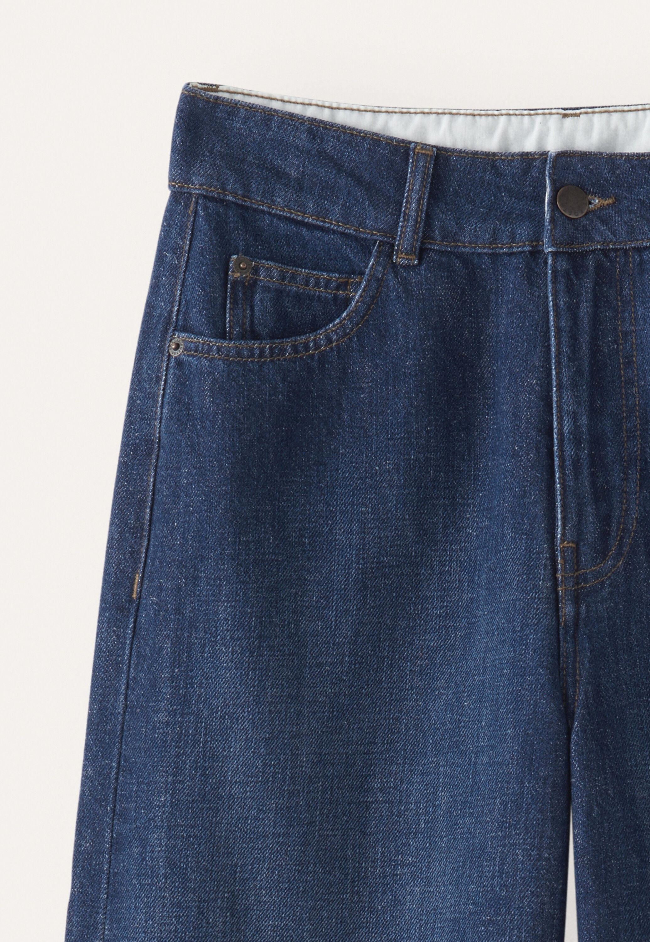 Jeans mit geradem Bein, Mitteldunkle Waschung, large