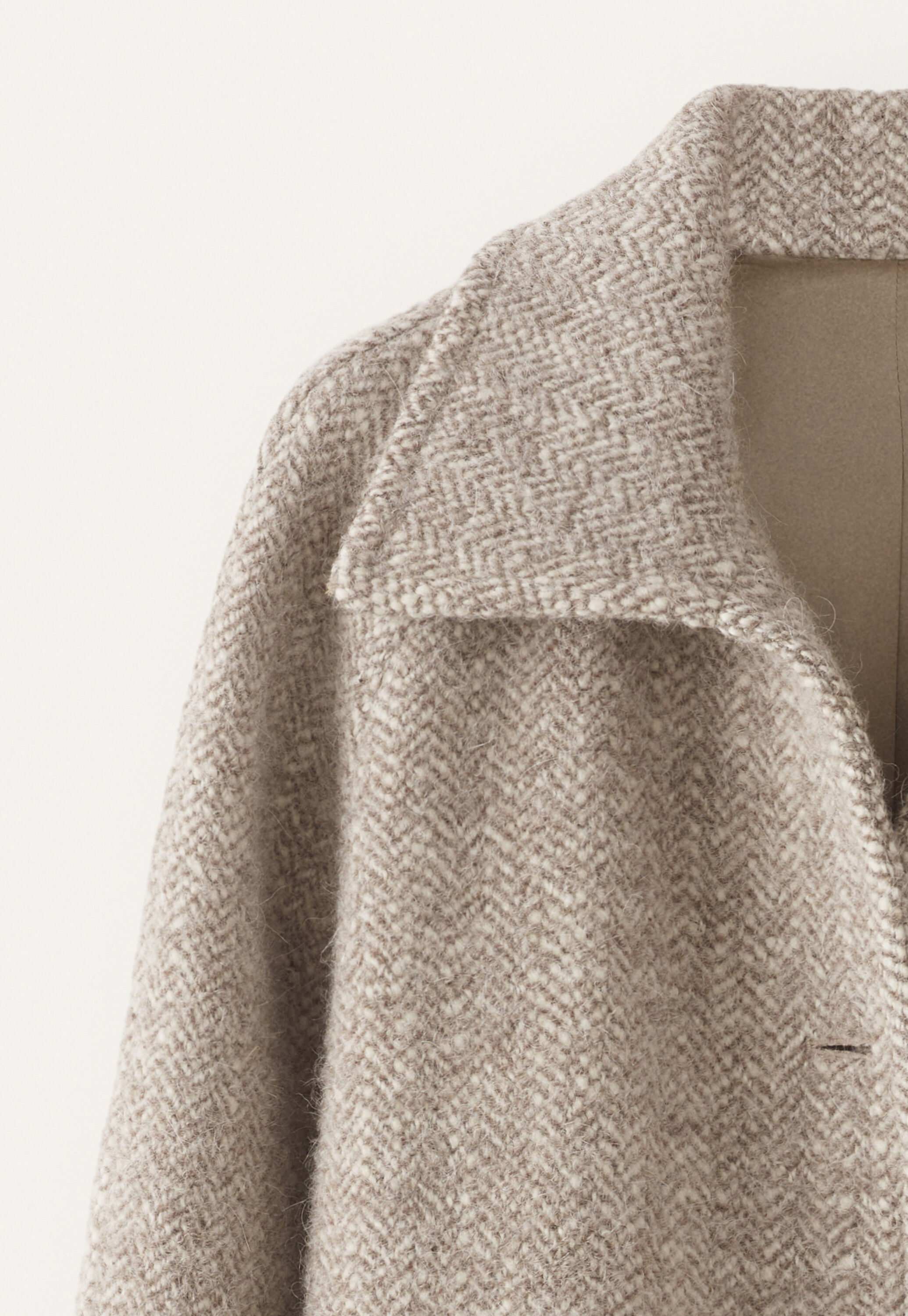 Herringbone coat, Natur/Rehbraun, large