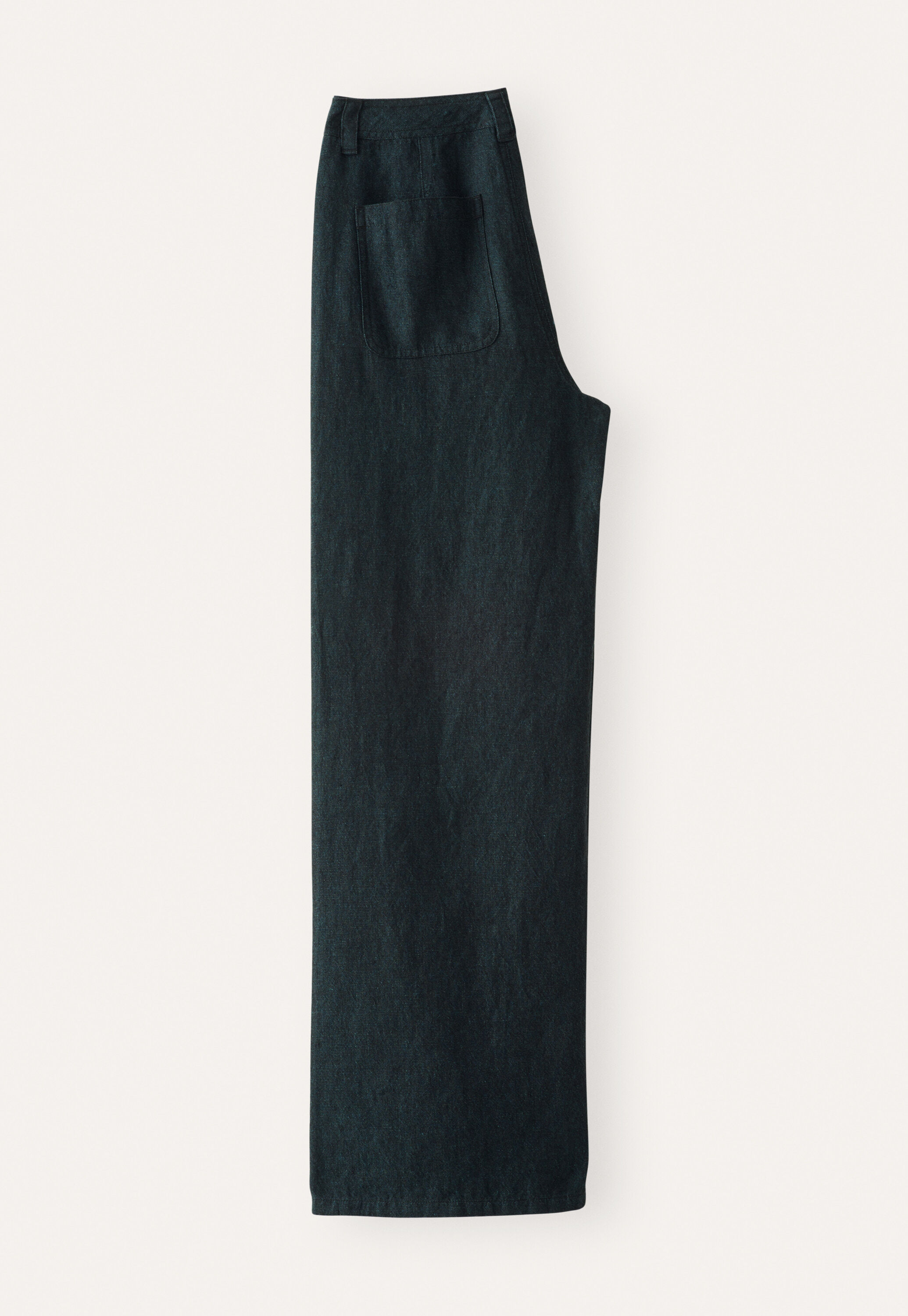 Weite Hose mit geradem Bein, Dunkles Petrol, large
