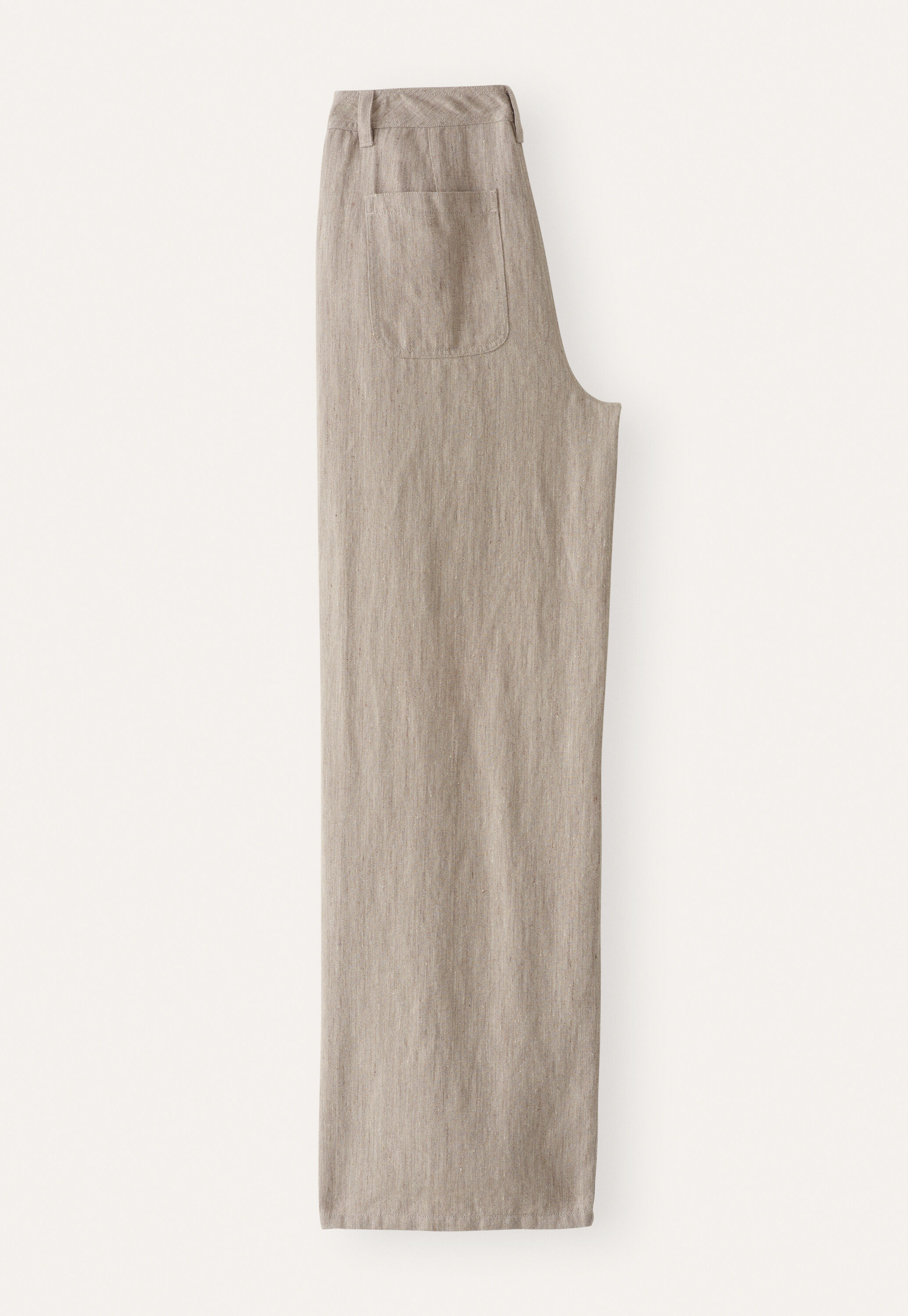 Weite Hose mit geradem Bein