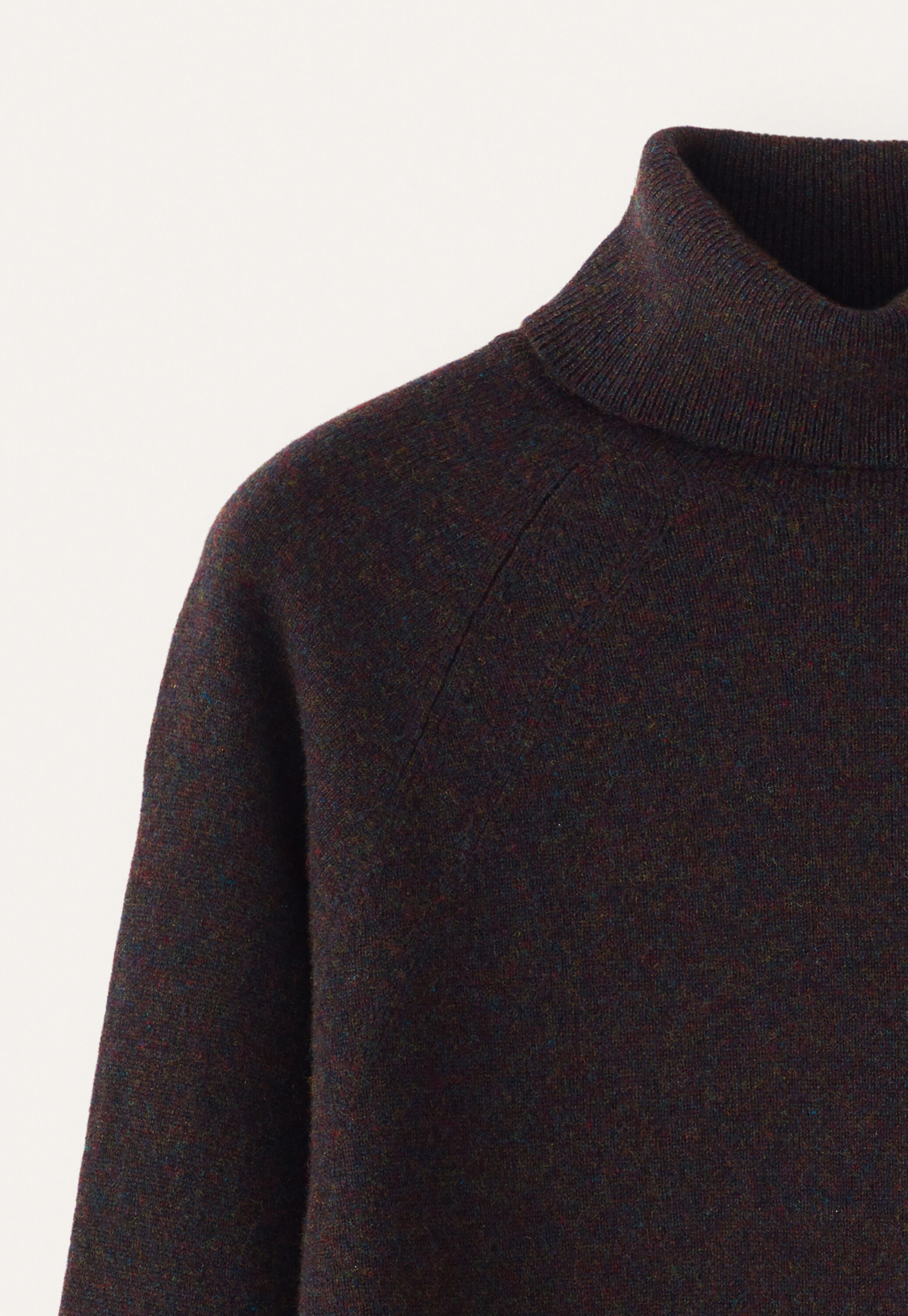 Rollkragenpullover, Dunkle Aubergine, large