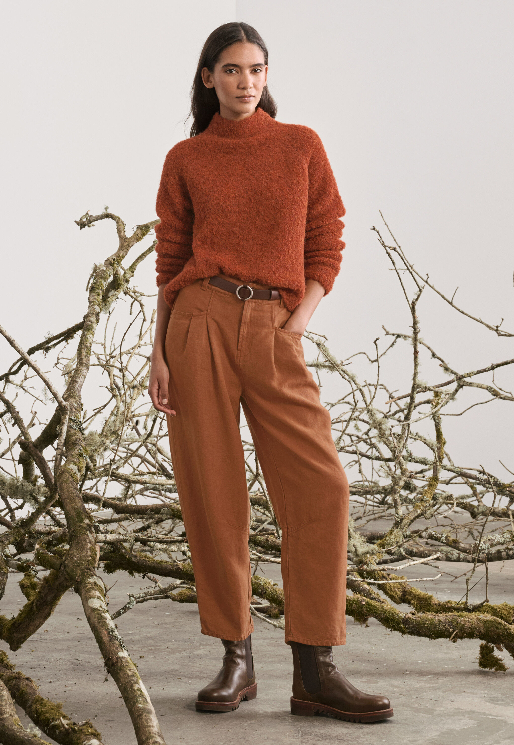 Schmal zulaufende Hose