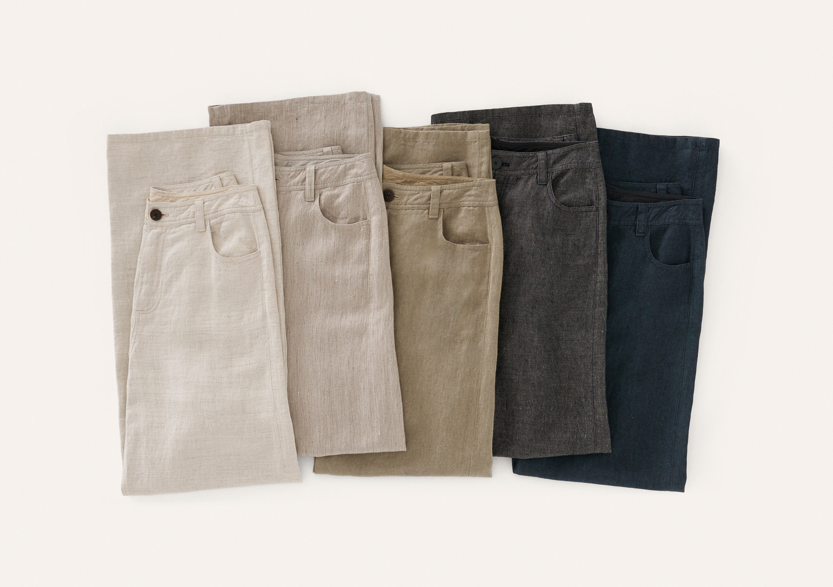 Weite Hose mit geradem Bein