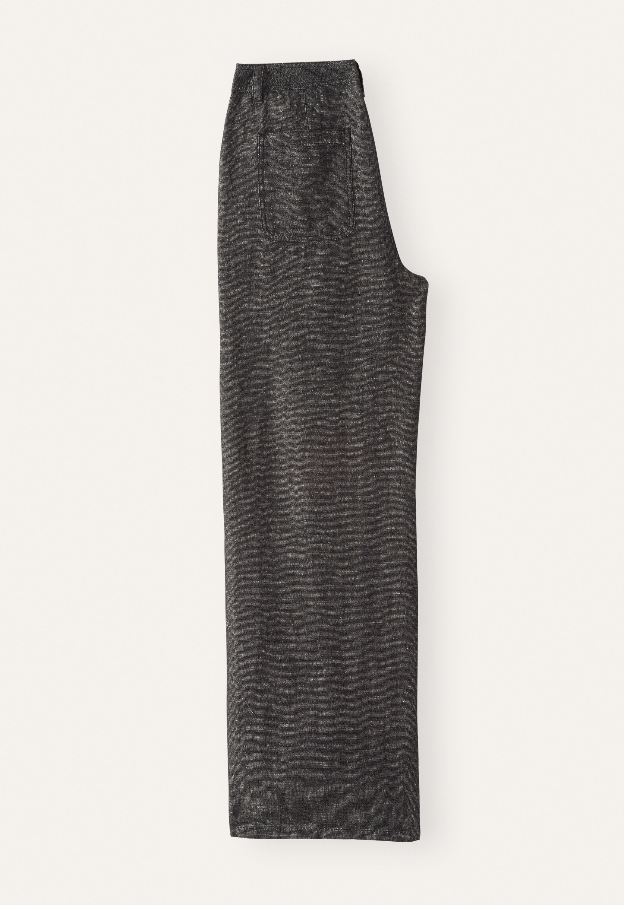 Weite Hose mit geradem Bein, Monochrom, large