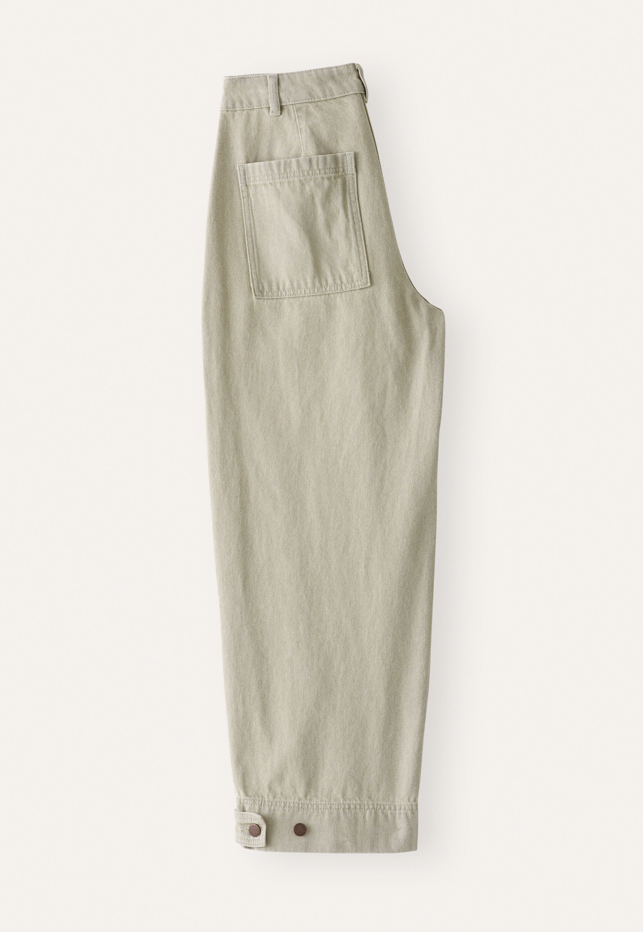 K&uuml;rzere Hose mit Nahtdetail, Salbeigrau, large