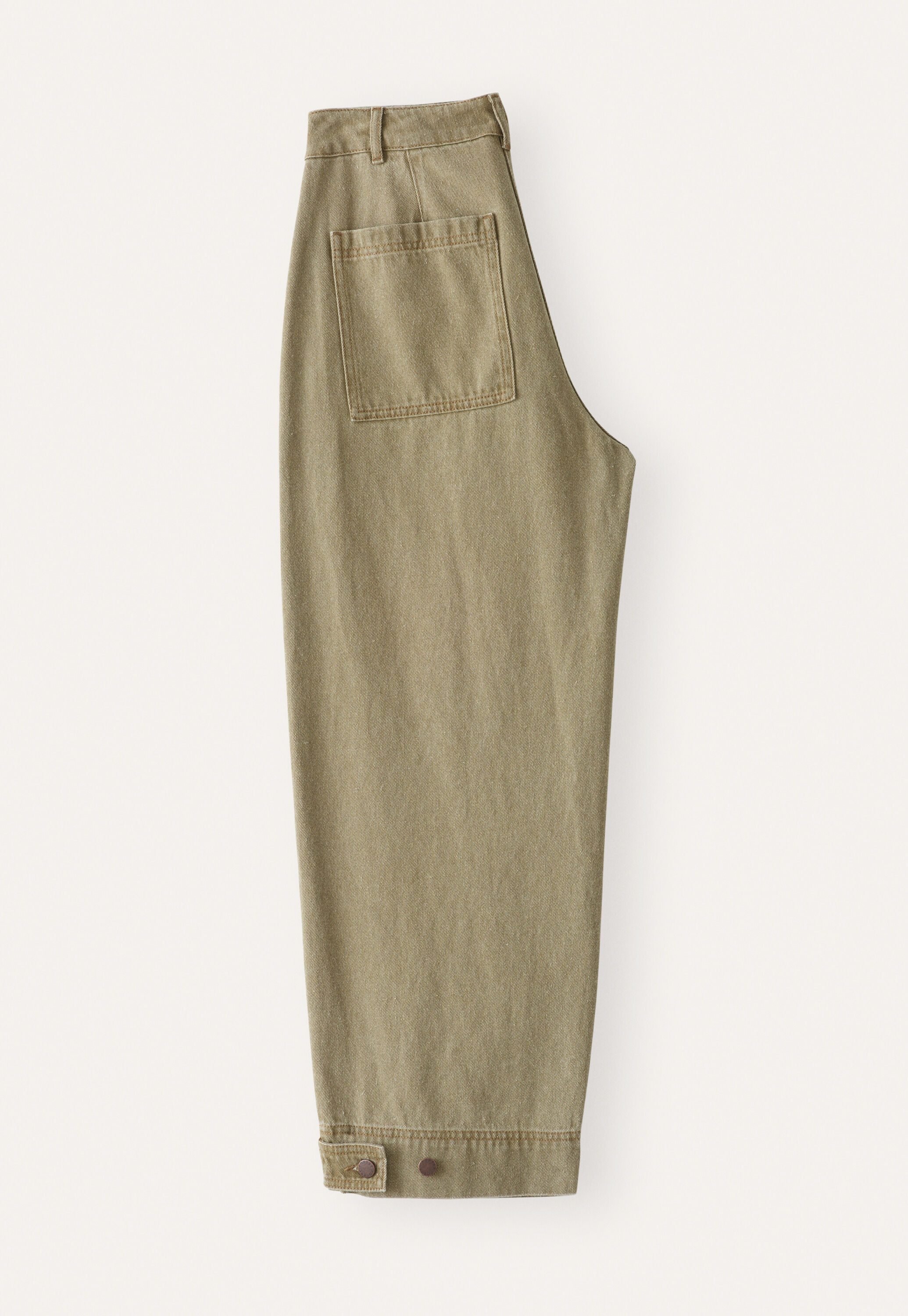K&uuml;rzere Hose mit Nahtdetail, Dunkles Oliv, large
