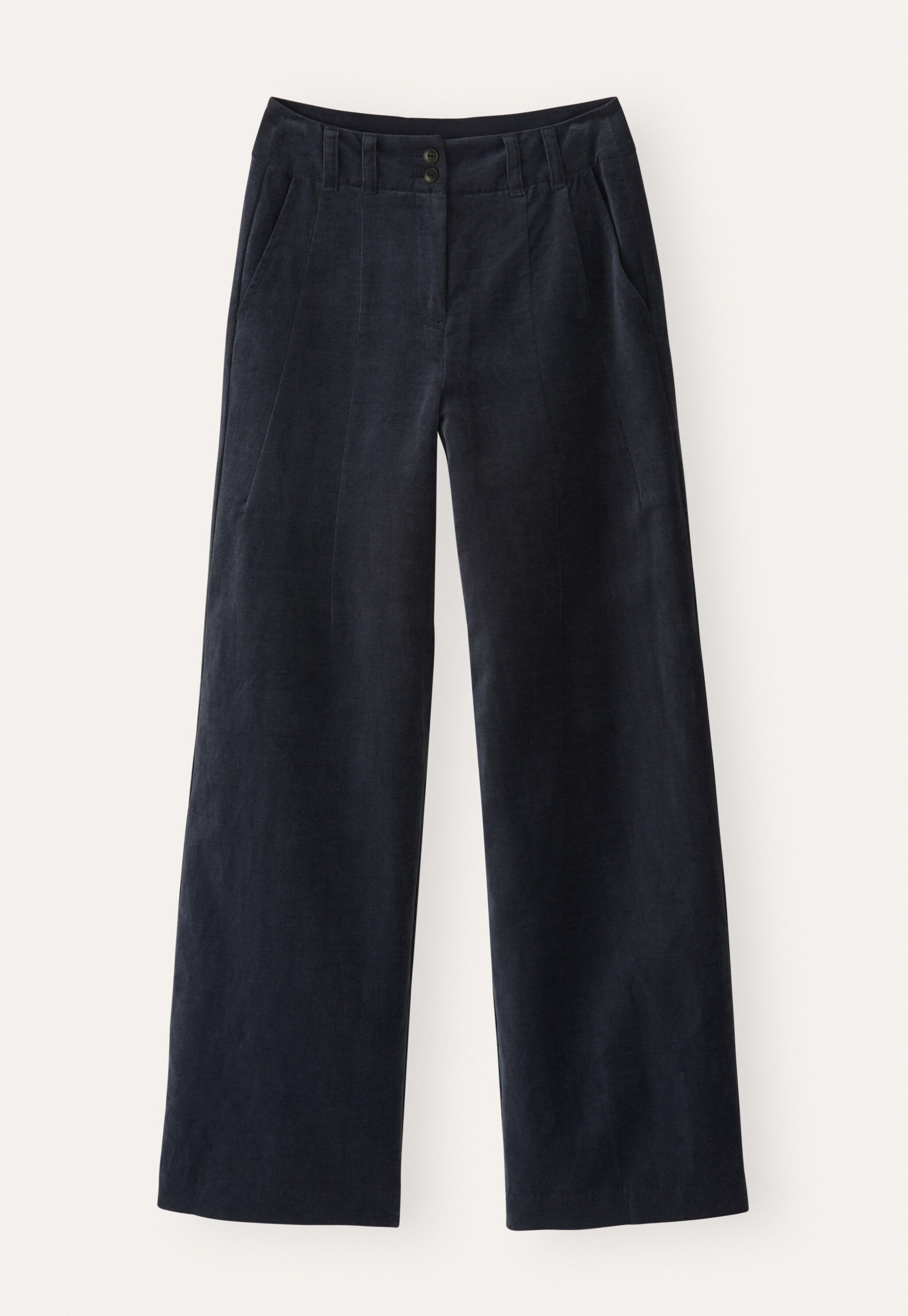 Weitbeinige Samthose