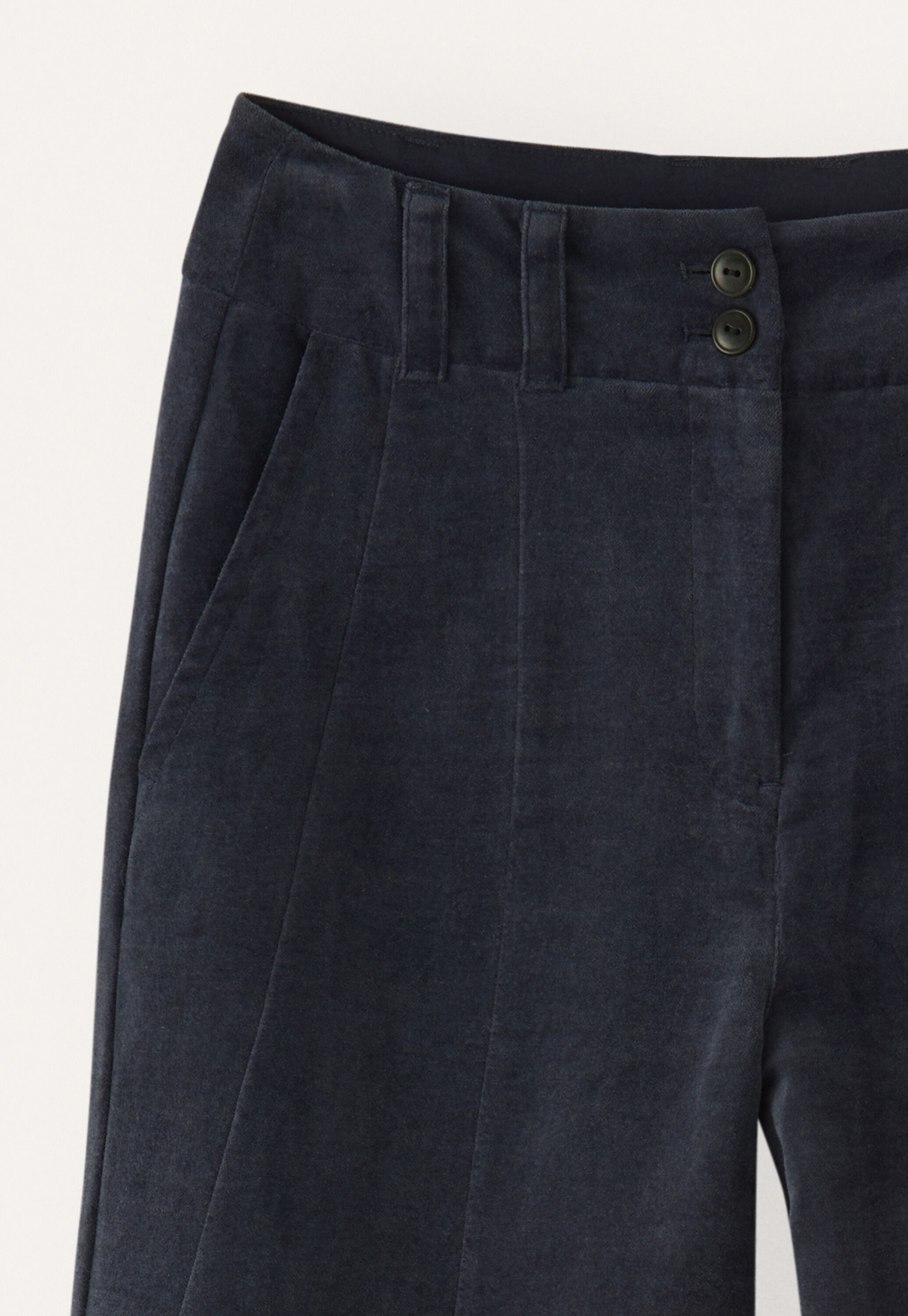 Weitbeinige Samthose