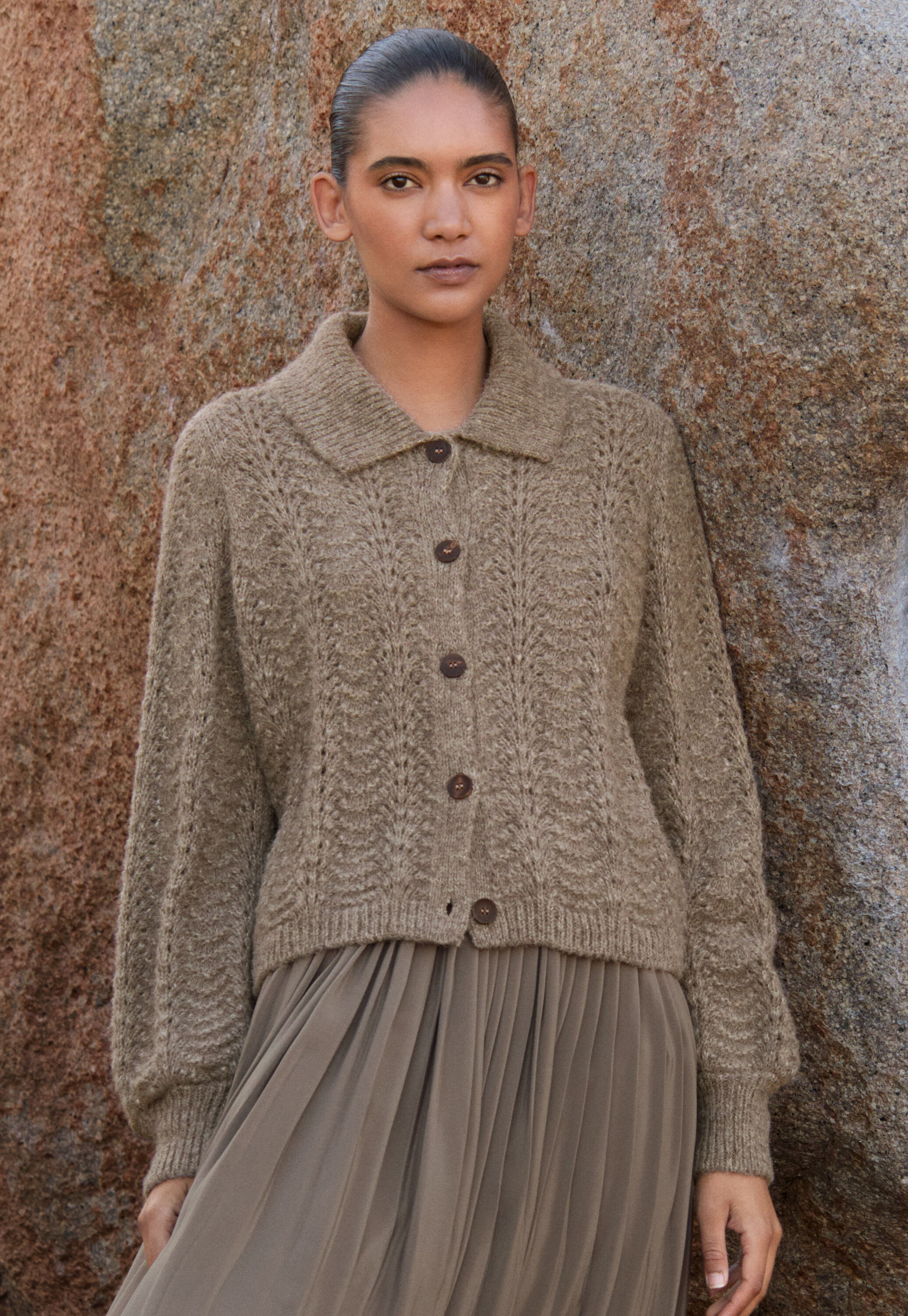 Durchgekn&ouml;pfter Pullover