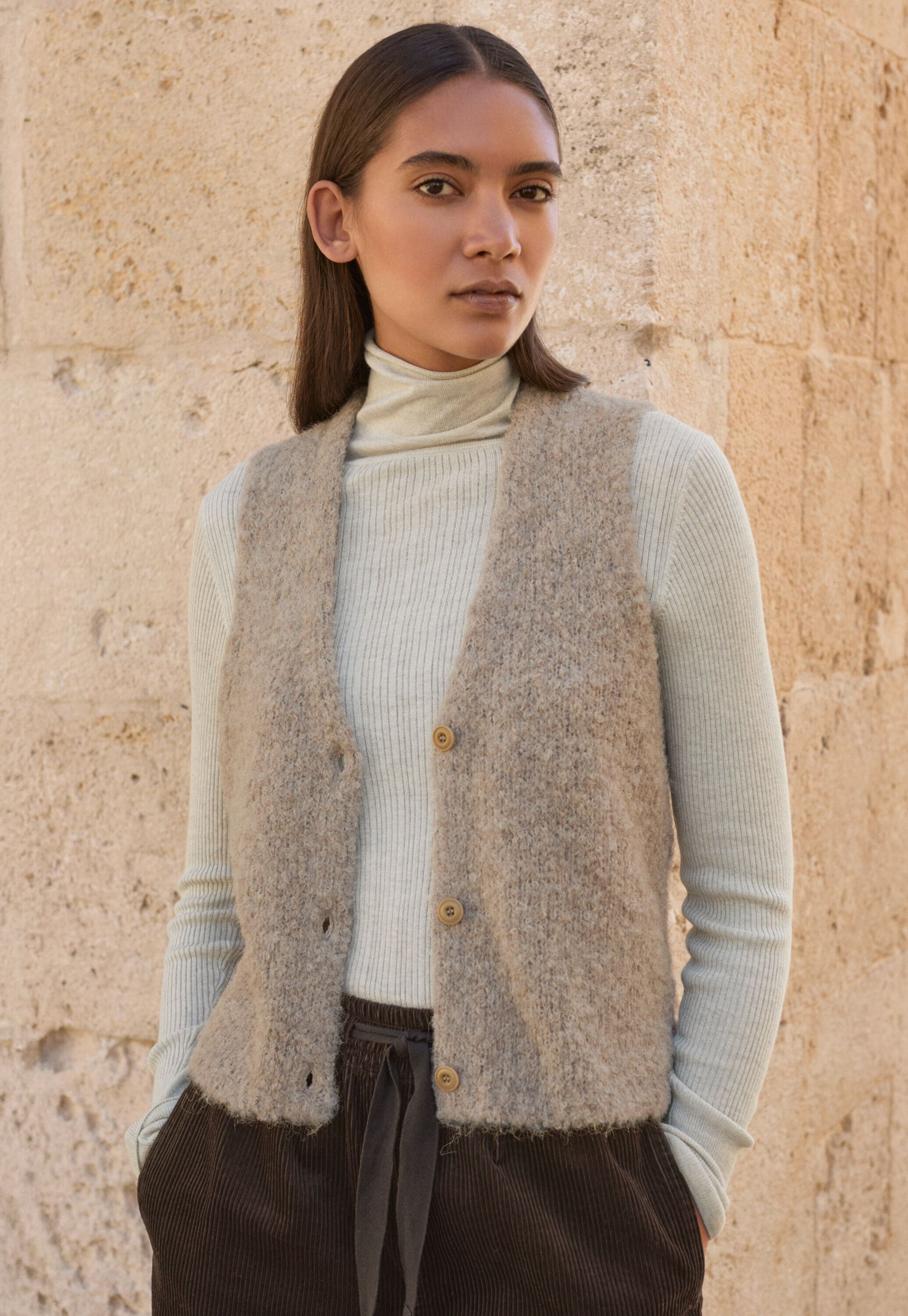 Durchgekn&ouml;pfter Pullover