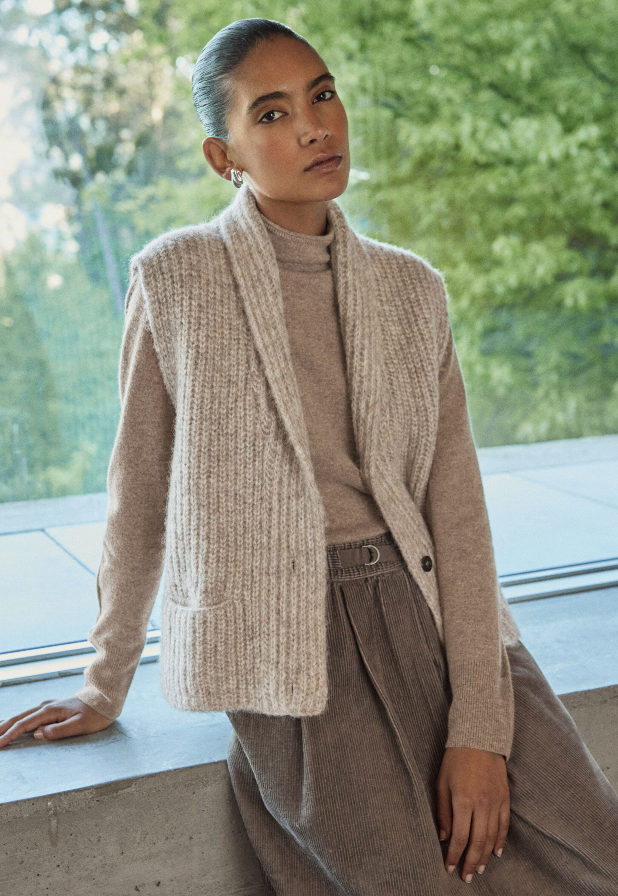 Durchgekn&ouml;pfter Pullover