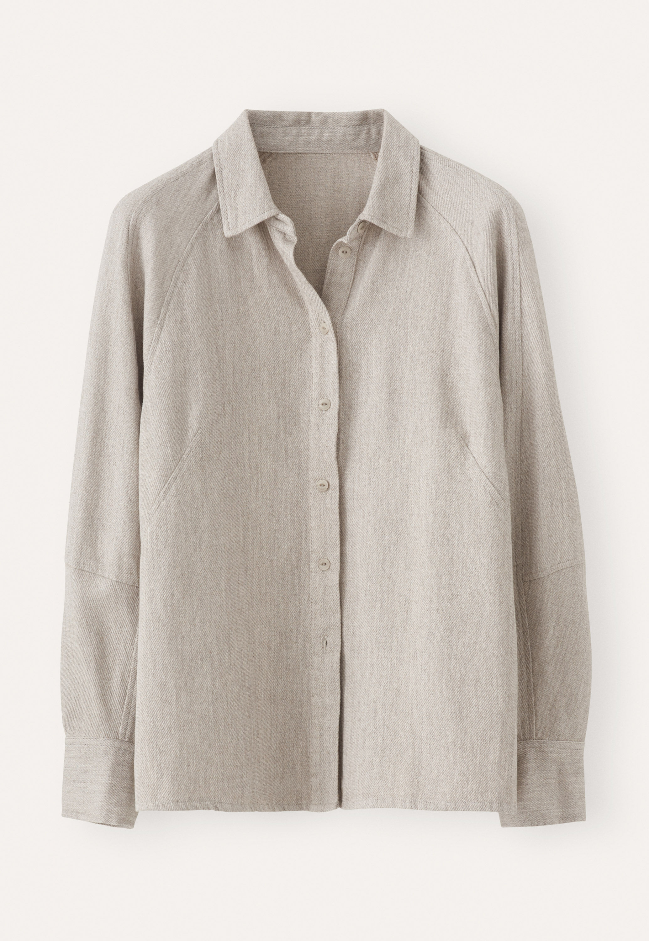 Bluse mit Raglan&auml;rmeln, Rehbraun, large