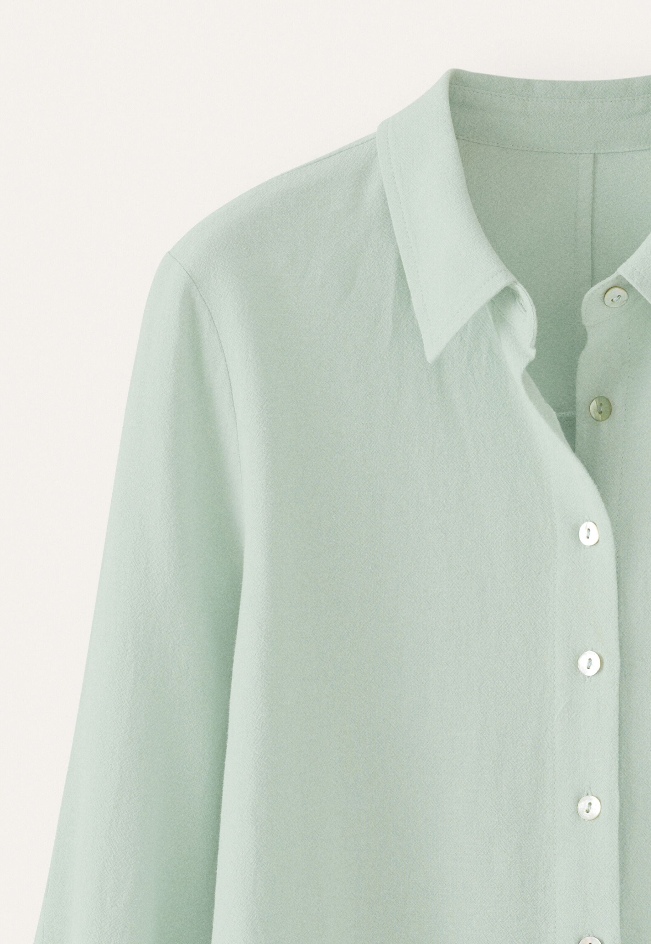 Bluse mit geschwungenen &Auml;rmeln, Aqua/Mint, large