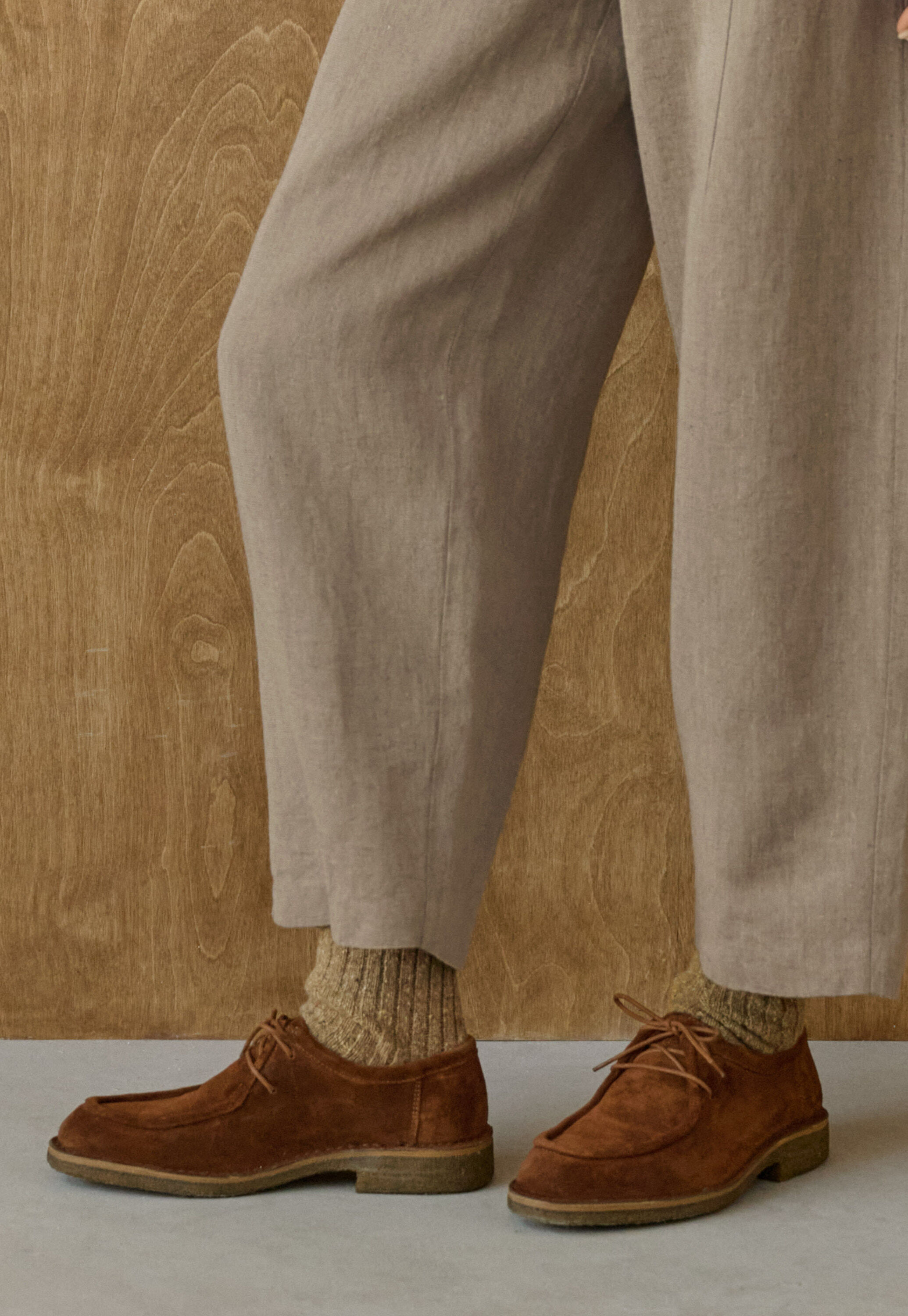 Schn&uuml;rschuhe, Rot/Lohbraun, large