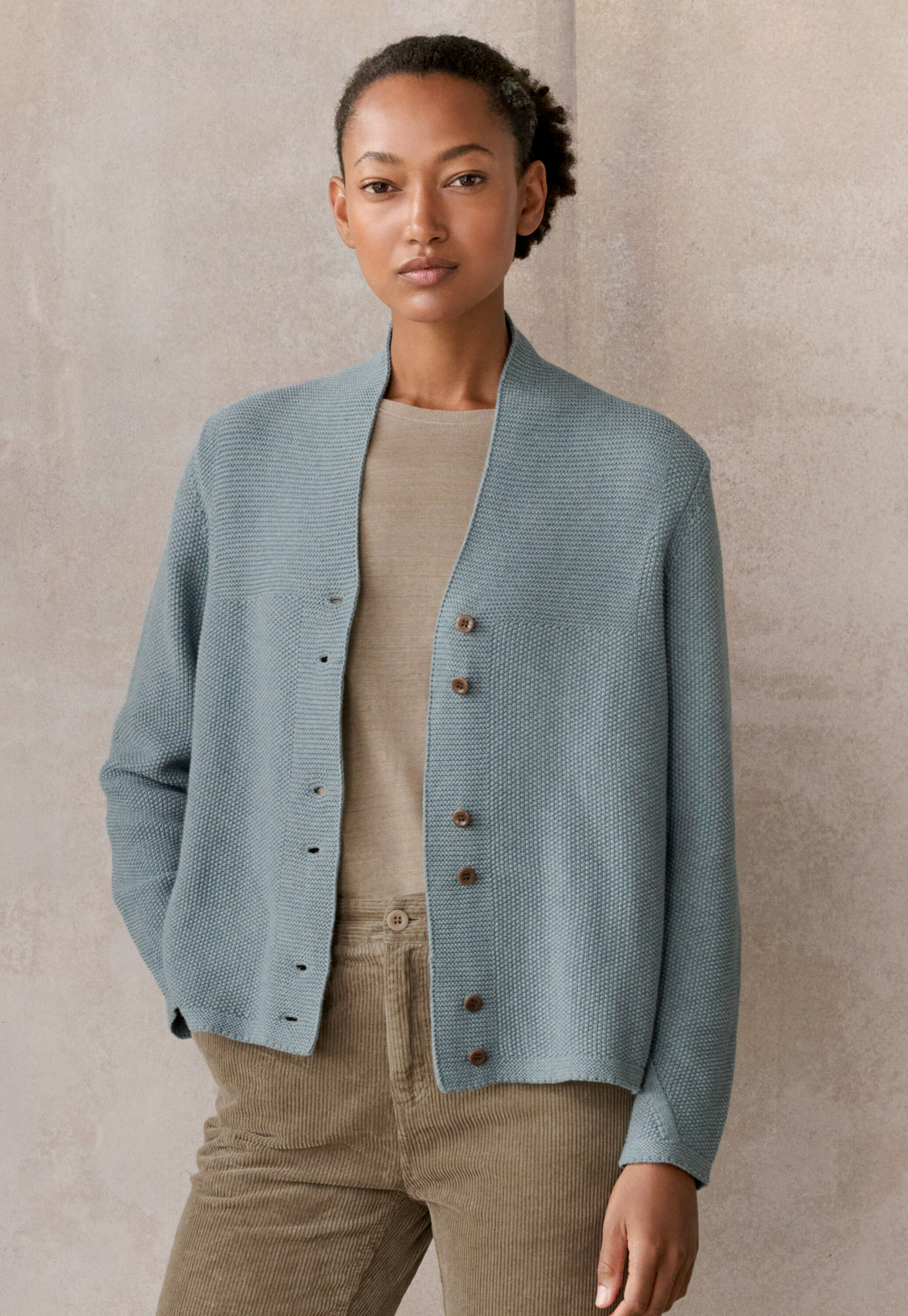 Cardigan mit Knopfleiste