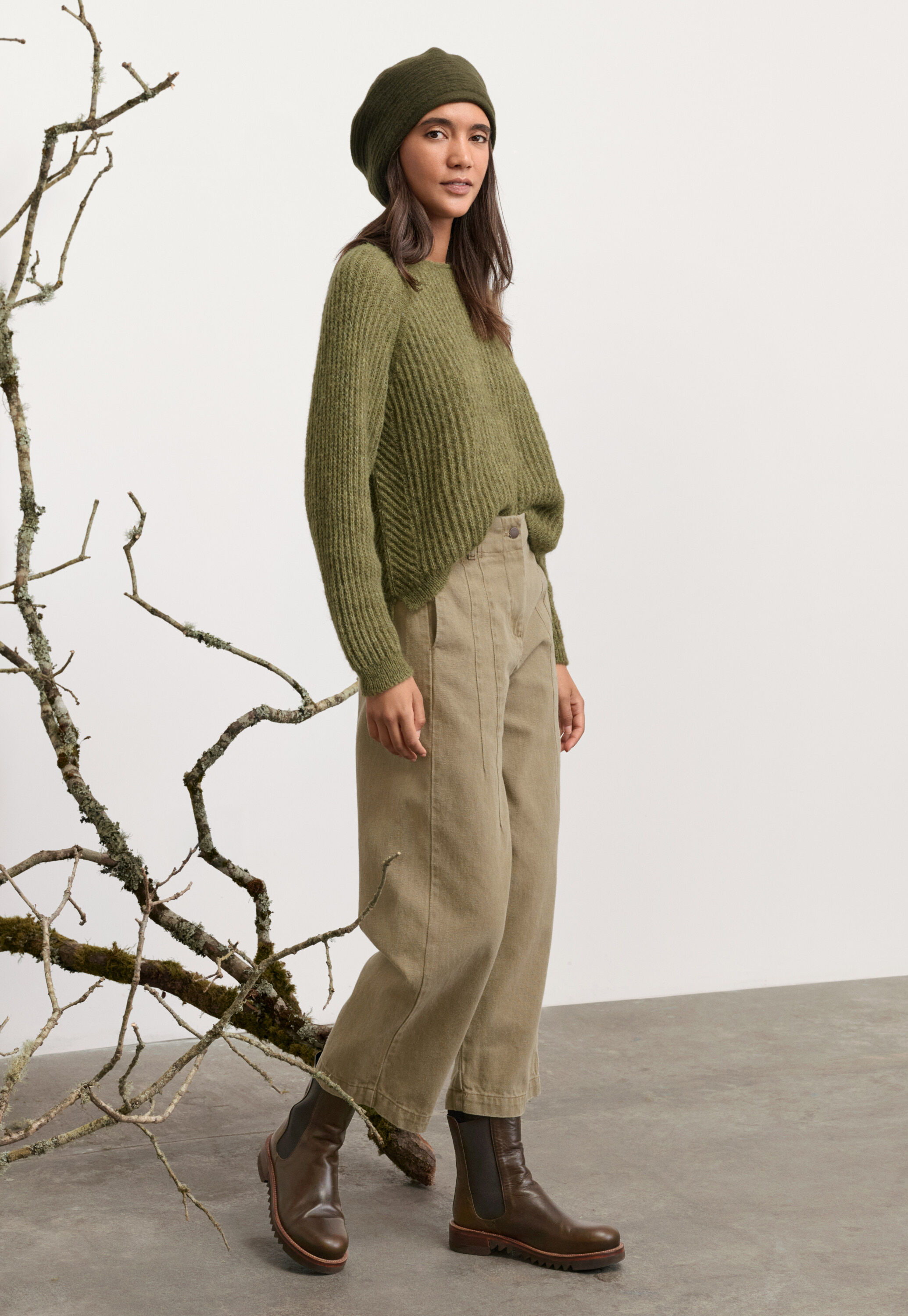 Baumwoll-Jeans mit Abn&auml;hern