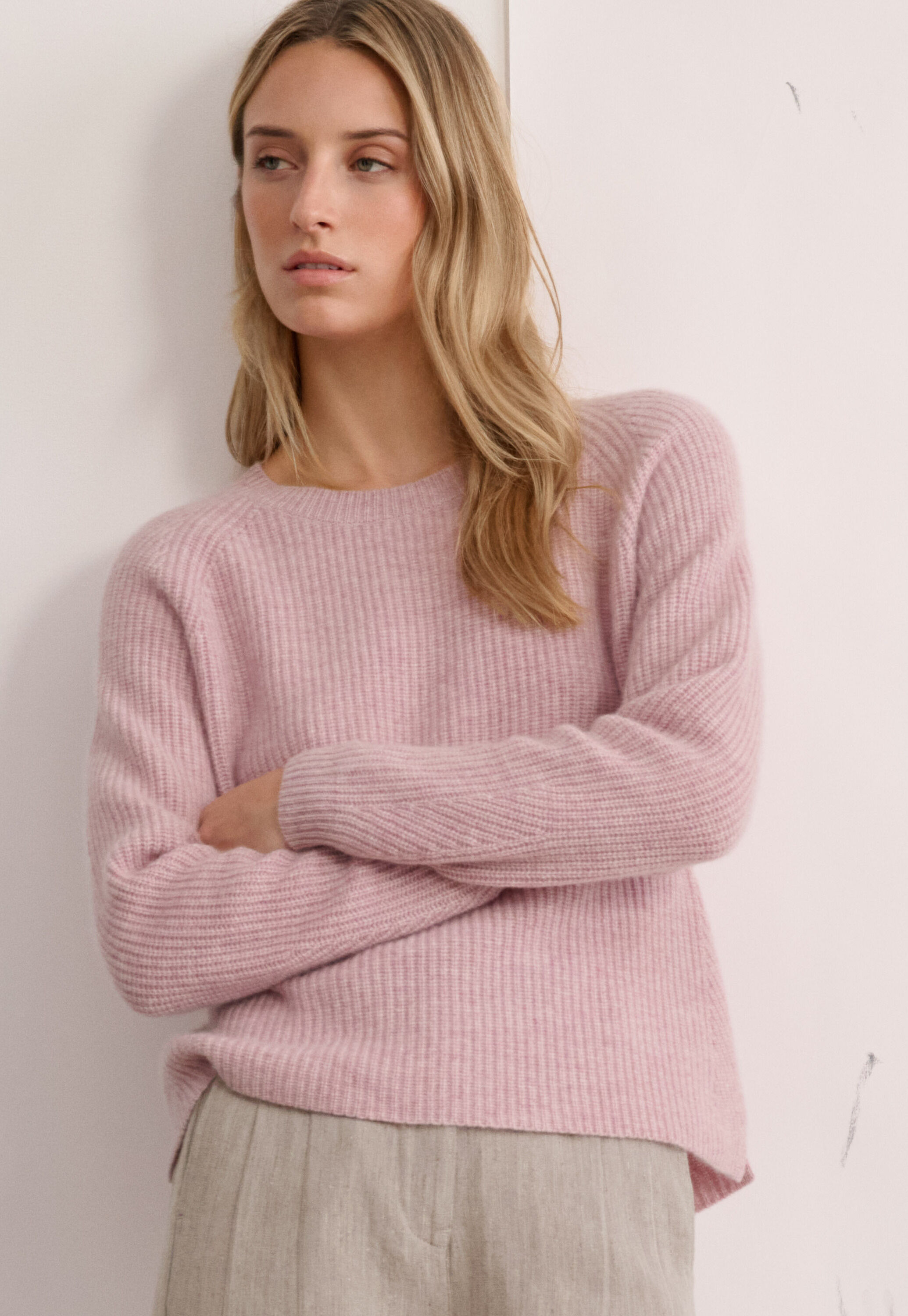 Pullover mit Trichterkragen