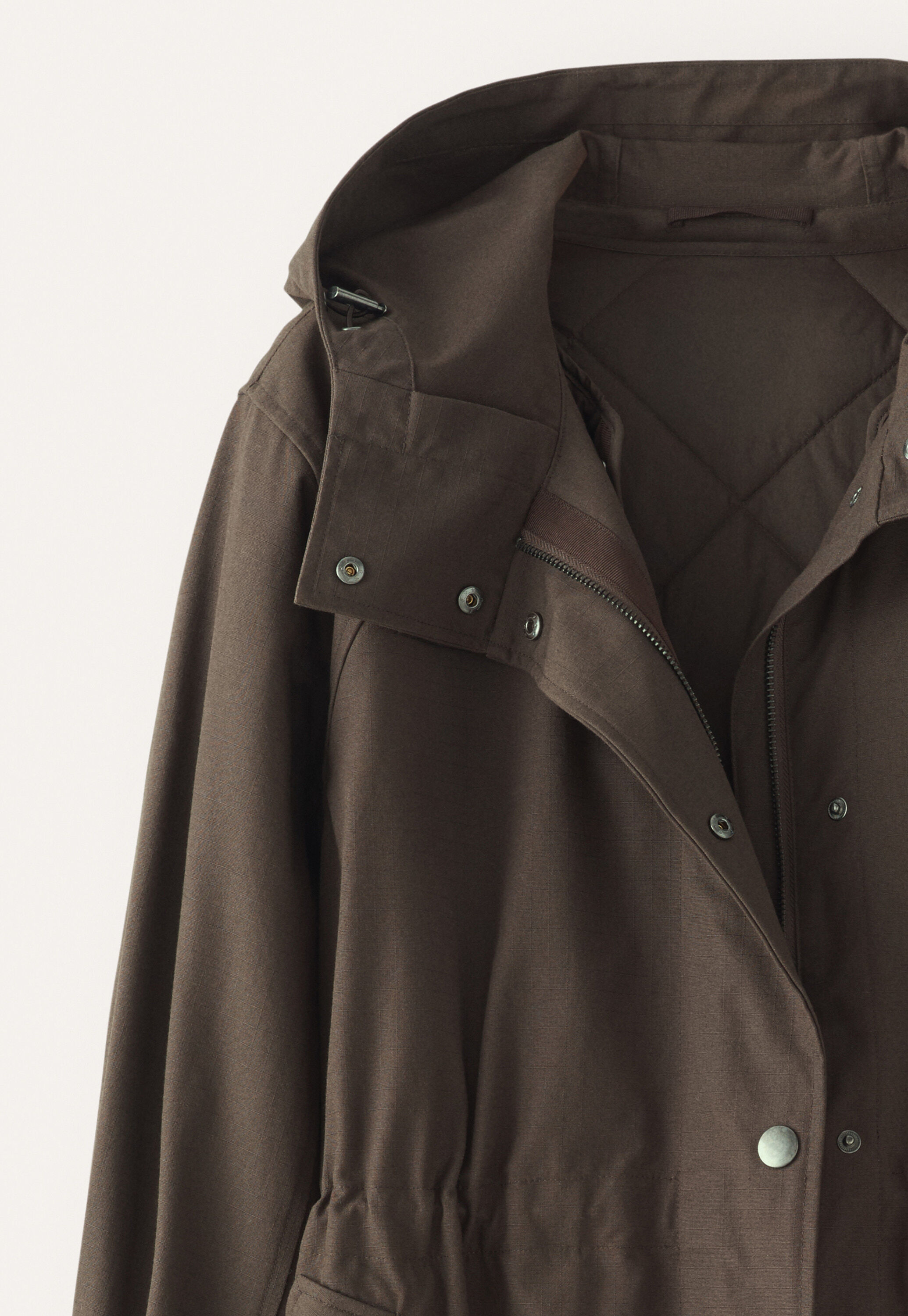 Parka mit Kapuze, Kakao, large