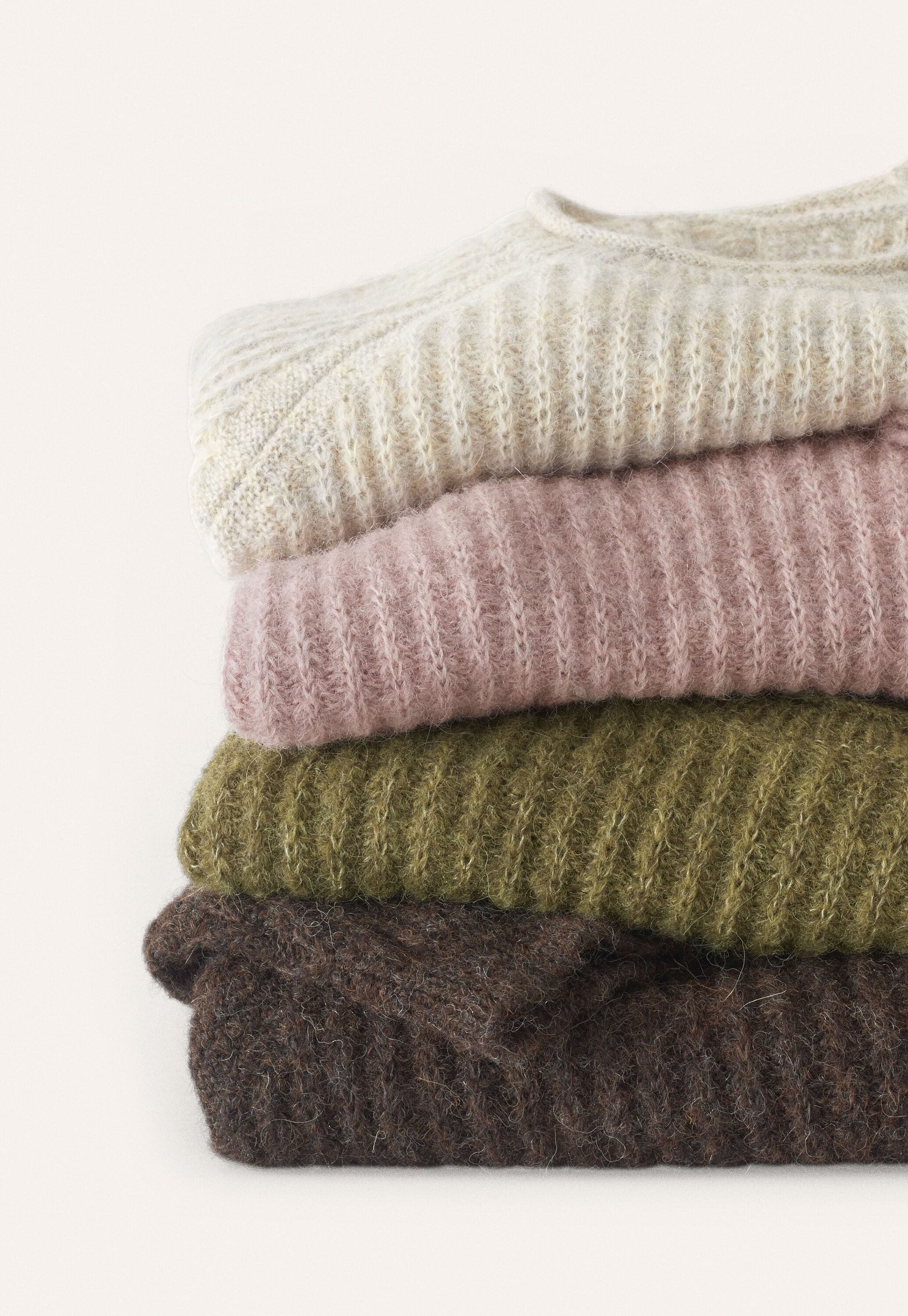 Ripppullover mit Rundhalsausschnitt