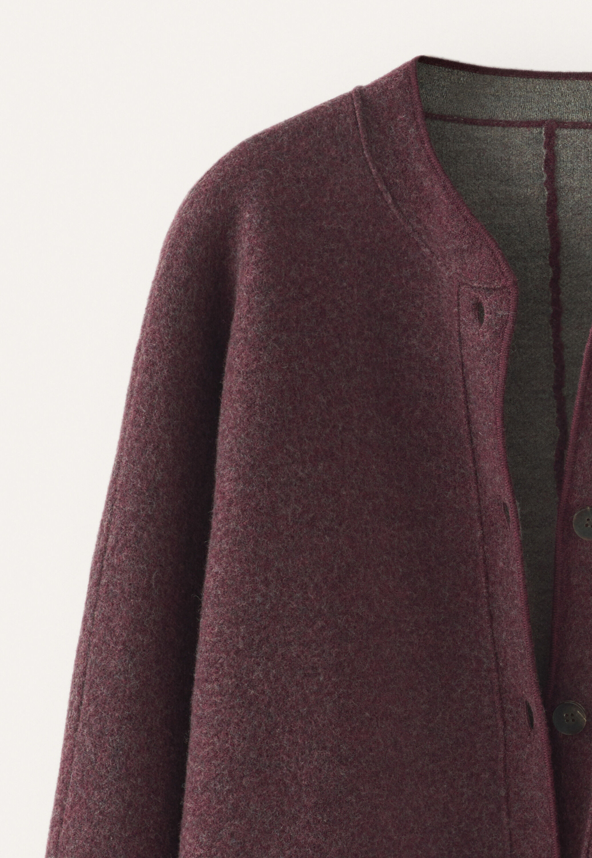 Dolman-Jacke, Aubergine, large