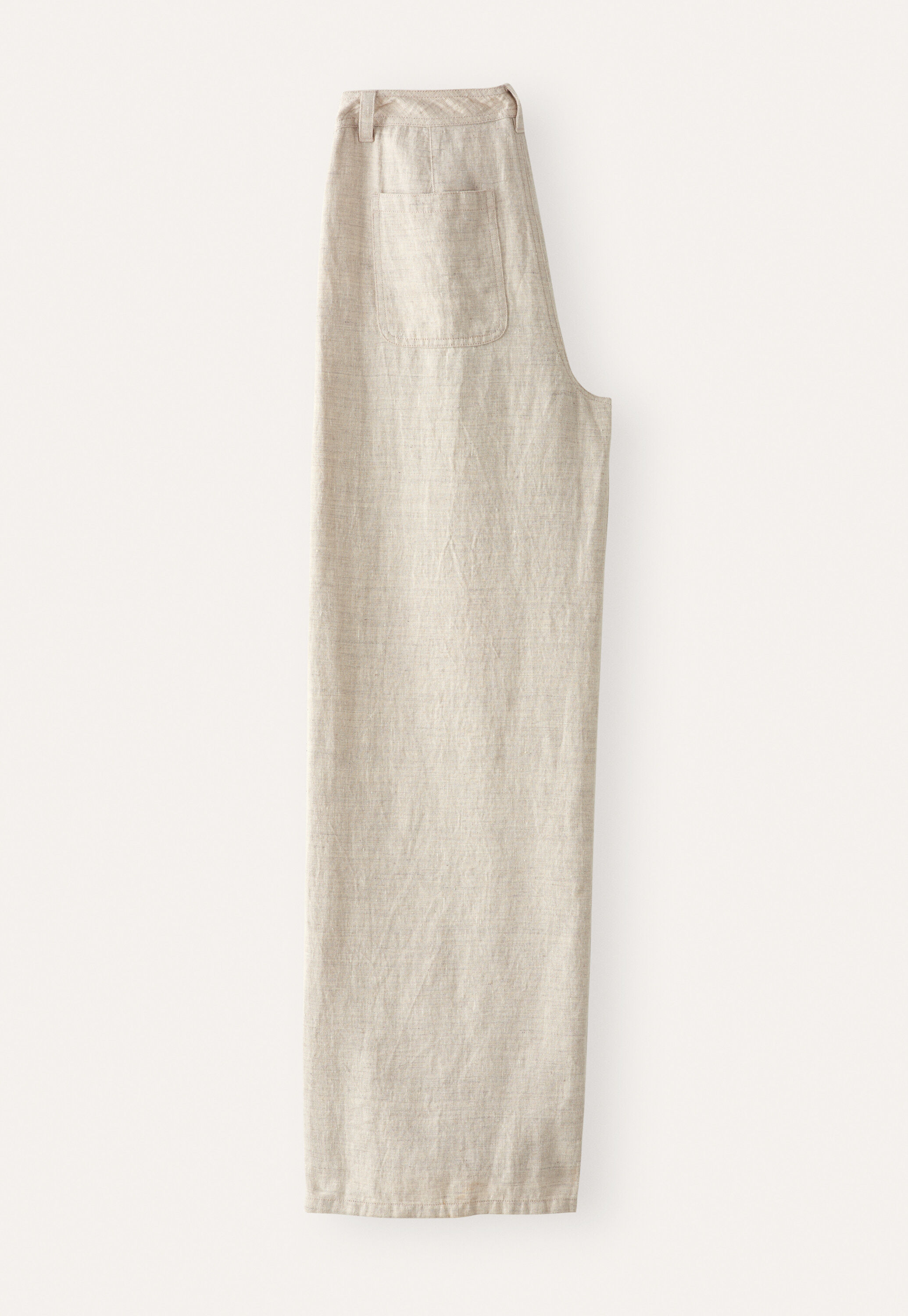 Weite Hose mit geradem Bein, Ecru/Grau, large