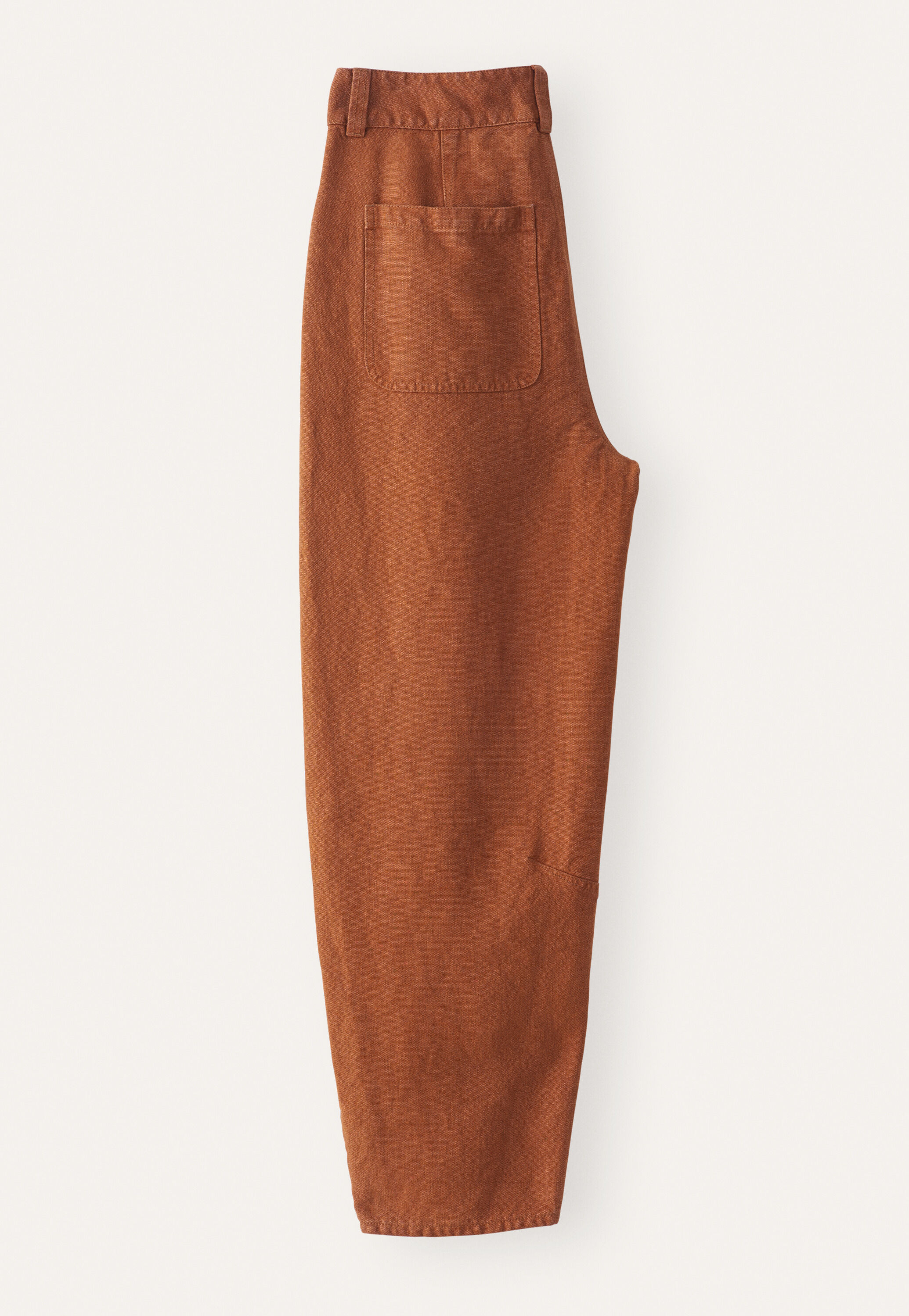 Schmal zulaufende Hose, Kastanie, large