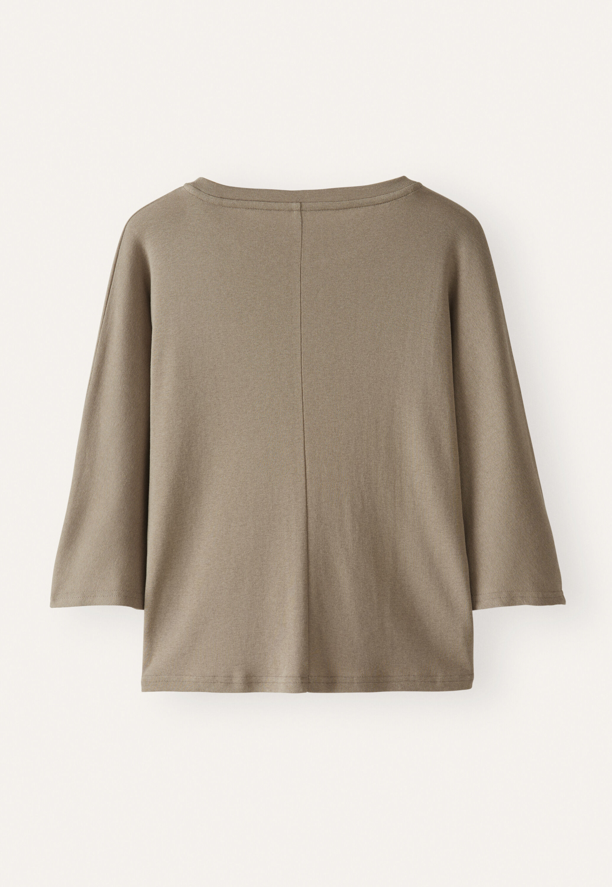 Oberteil mit Dolman-&Auml;rmeln, Dunkles Taupe, large