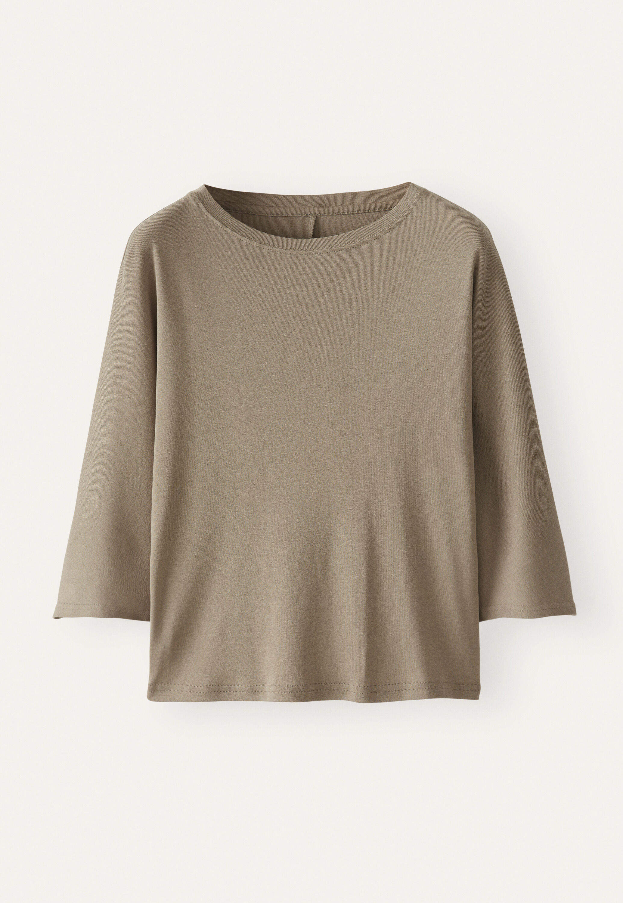 Oberteil mit Dolman-&Auml;rmeln, Dunkles Taupe, large