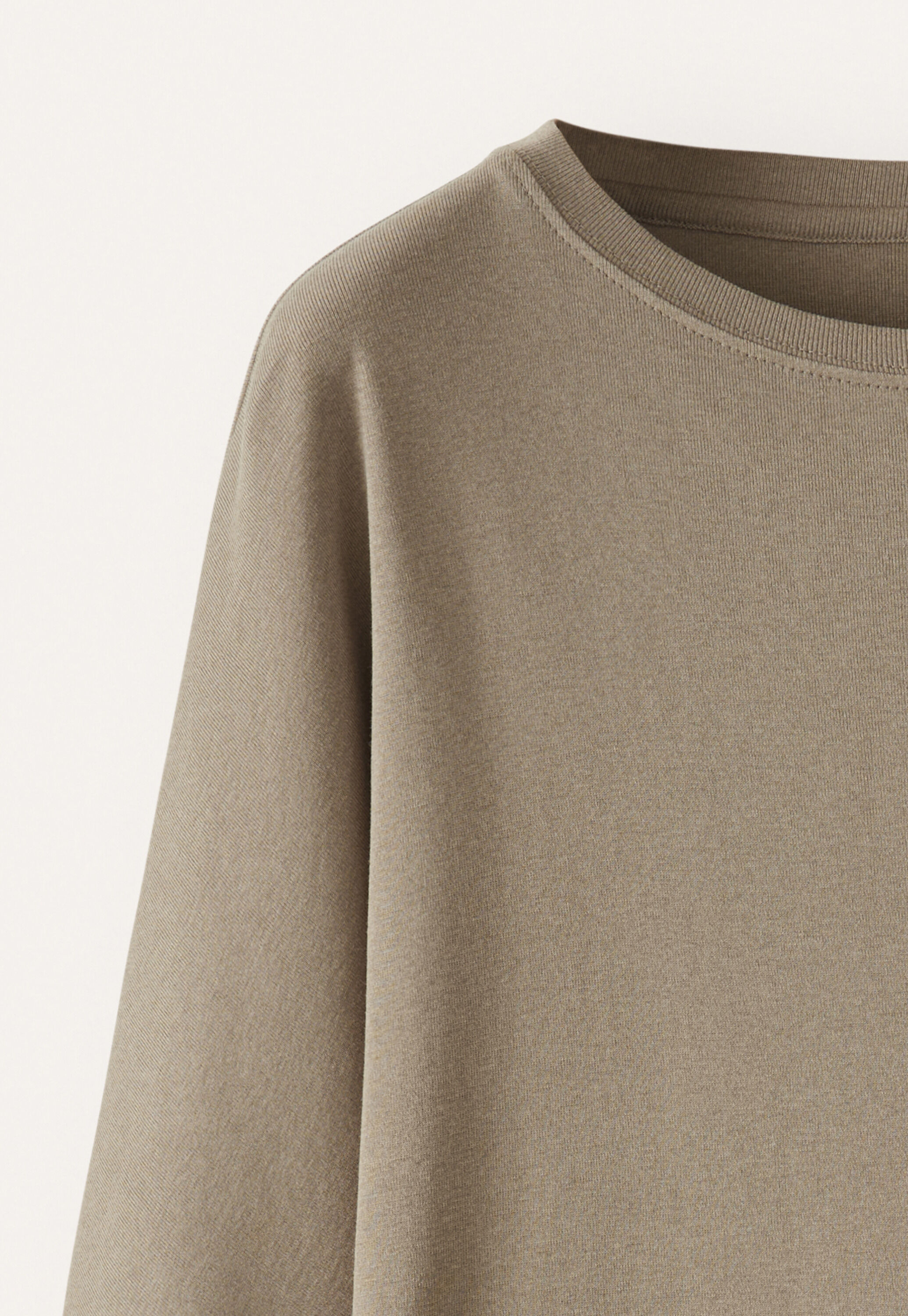 Oberteil mit Dolman-&Auml;rmeln, Dunkles Taupe, large