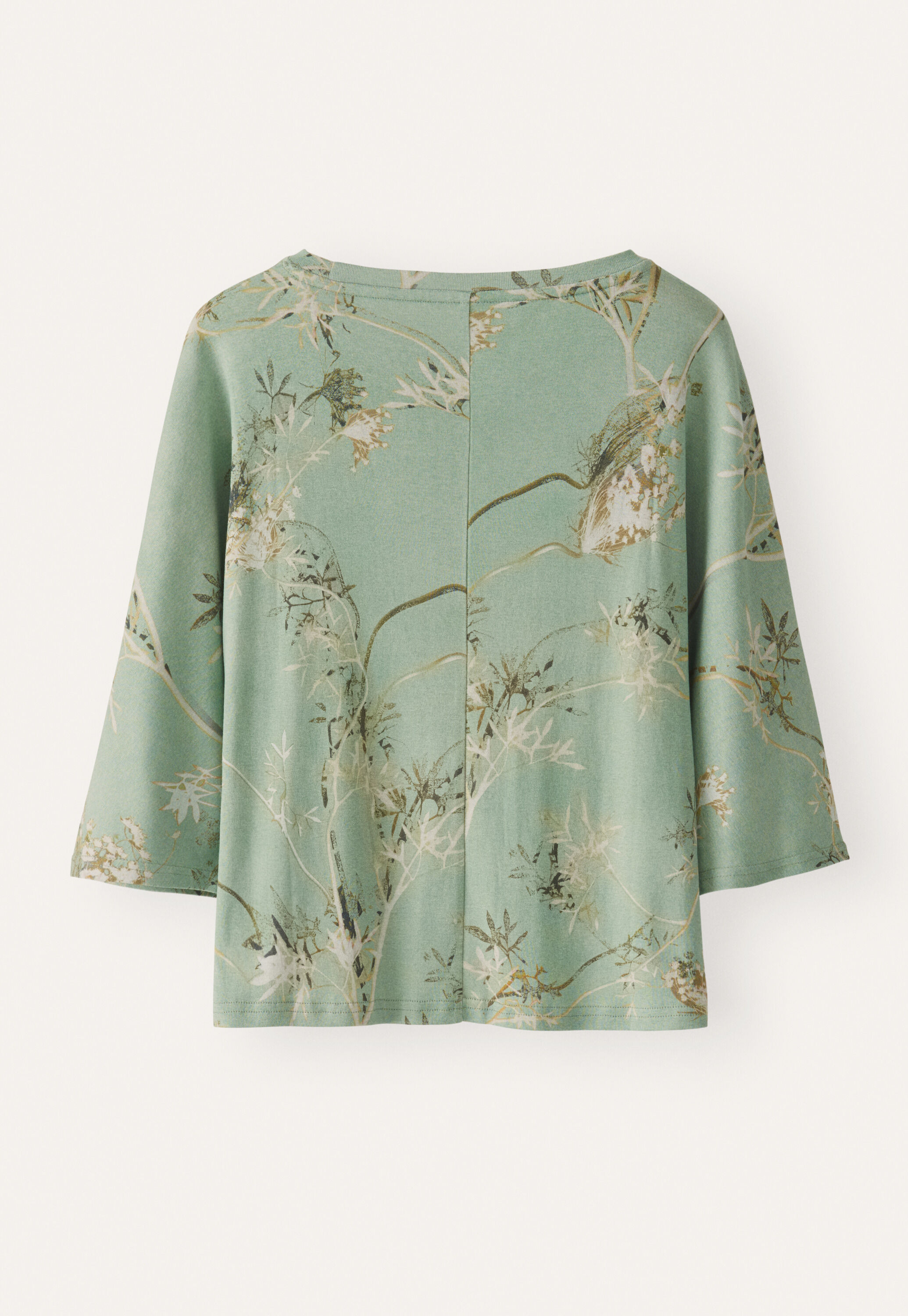 Bedrucktes Jersey-Oberteil, Zartes Aqua, large