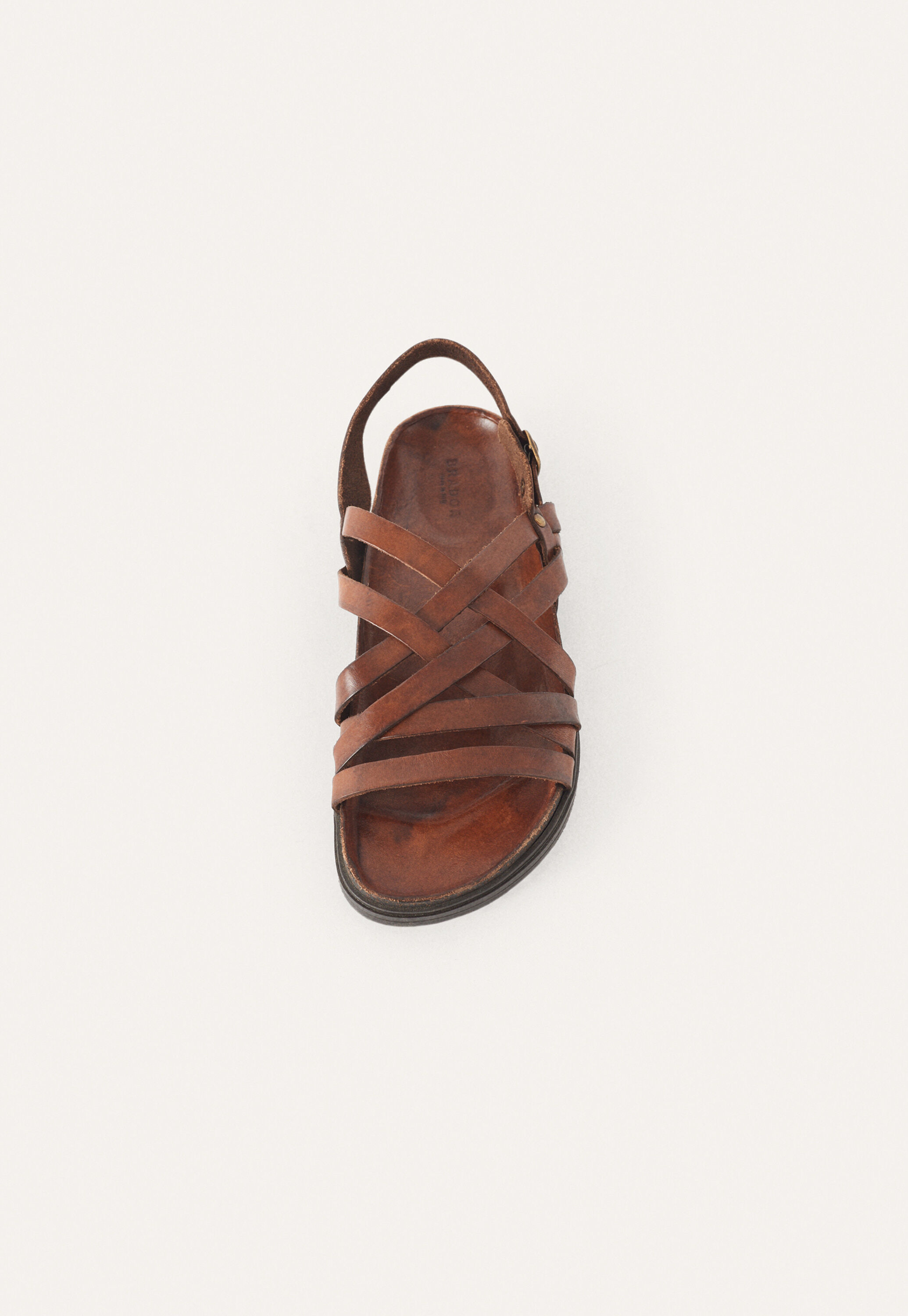 Mehrriemige Sandalen, Dunkelbraun, large
