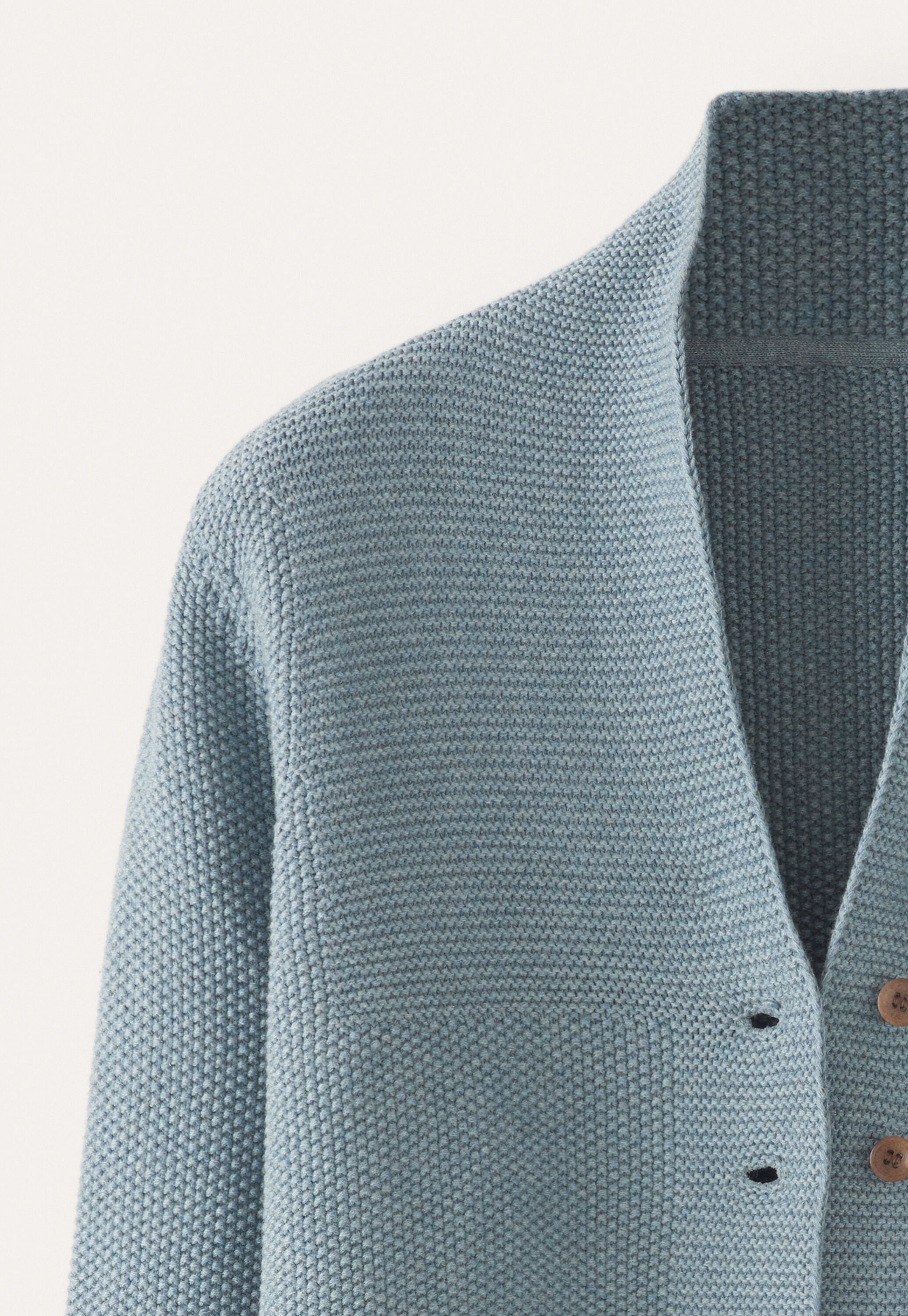 Cardigan mit Knopfleiste, Aqua/Denim, large
