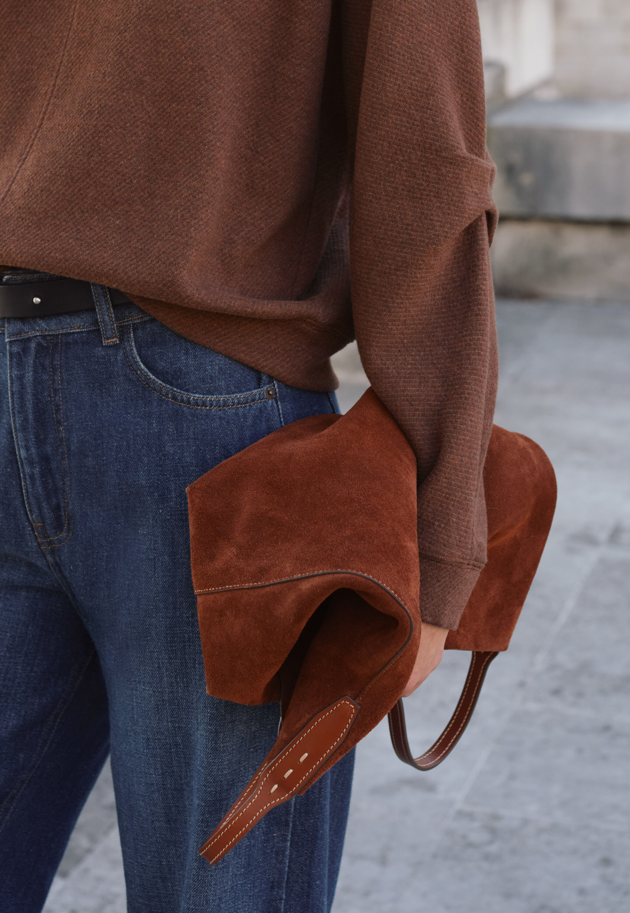 Bucket-Bag, Kastanie, large
