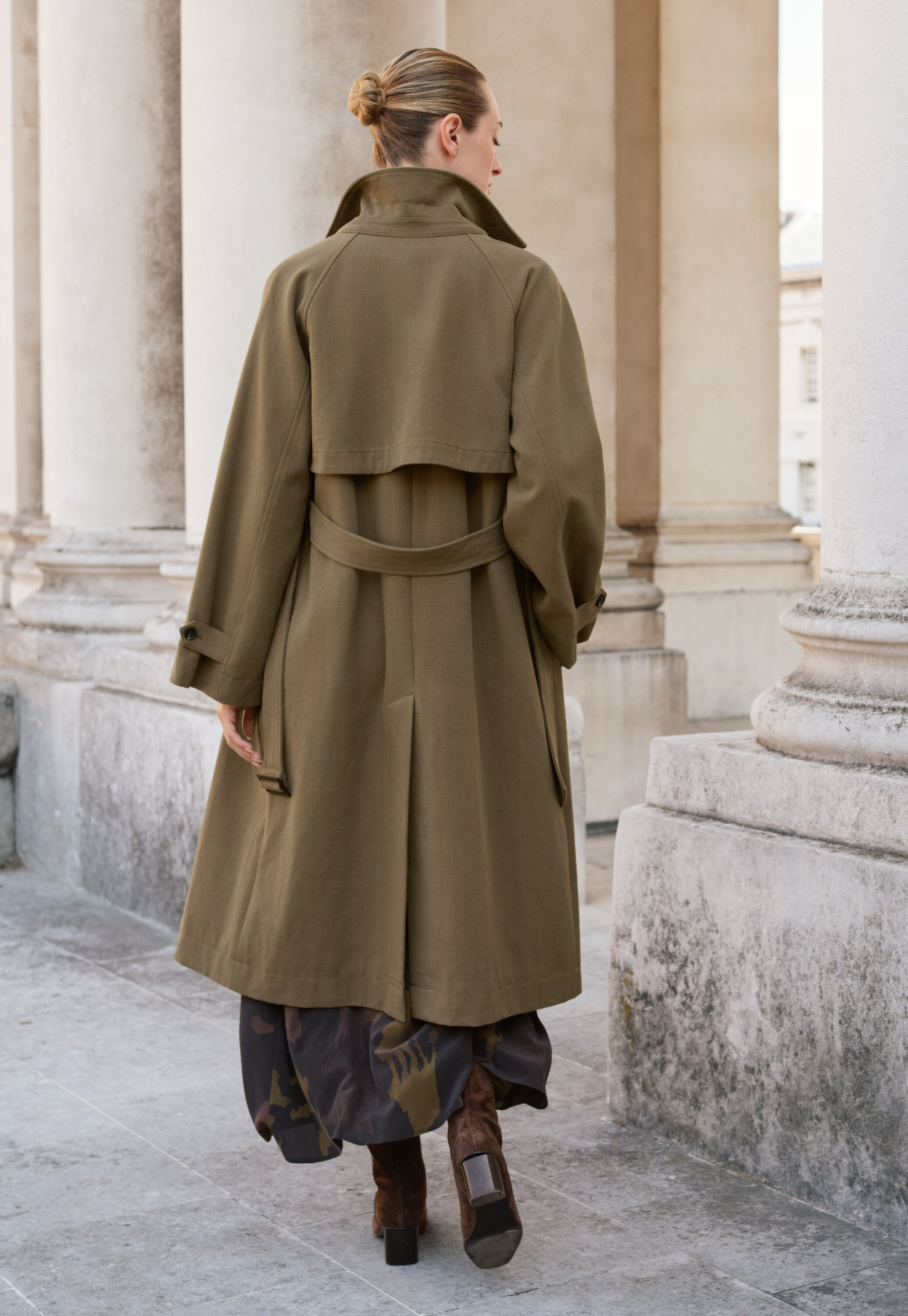Trenchcoat aus Baumwolle, Zartes Khaki, large