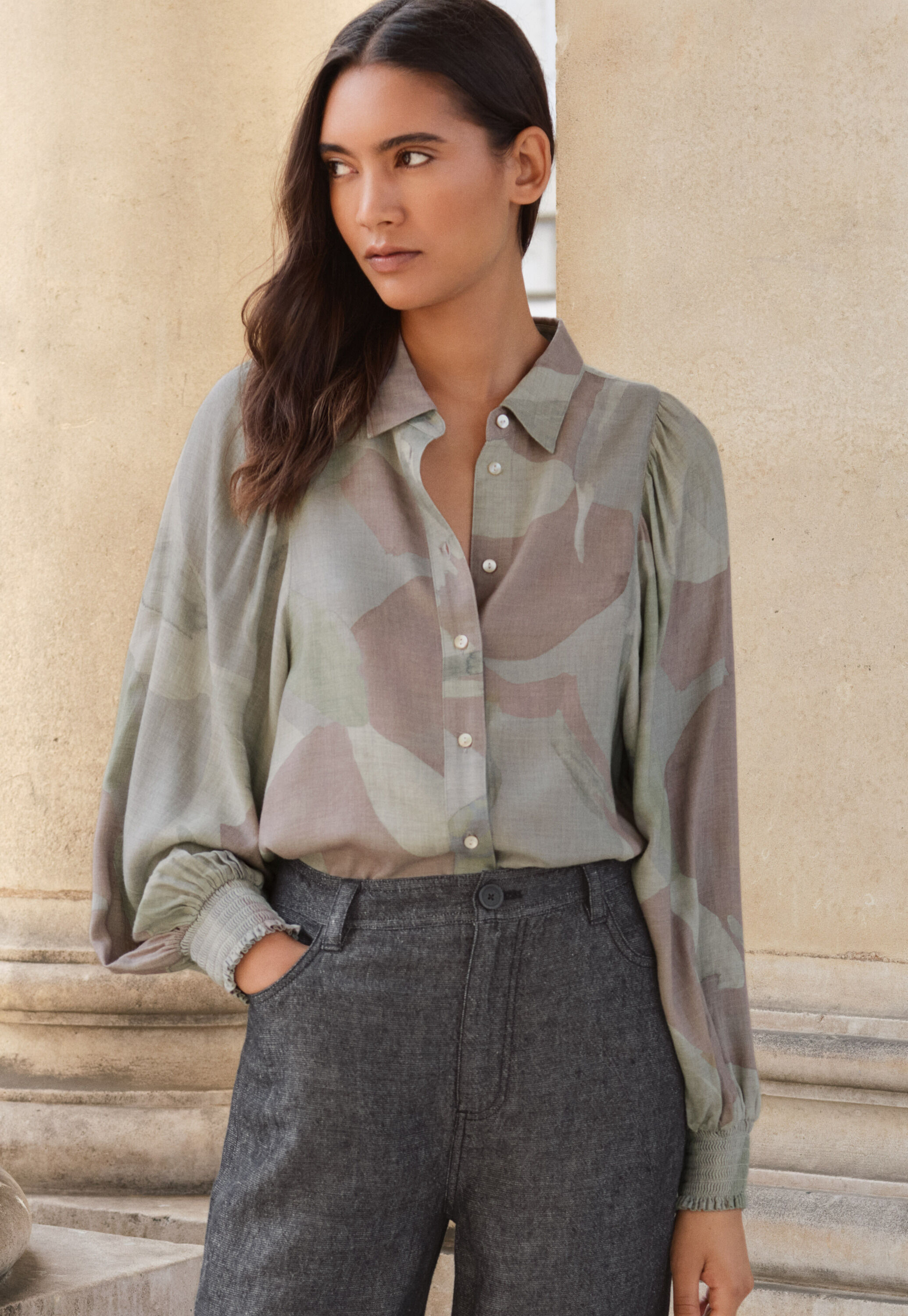 Bedruckte Bluse