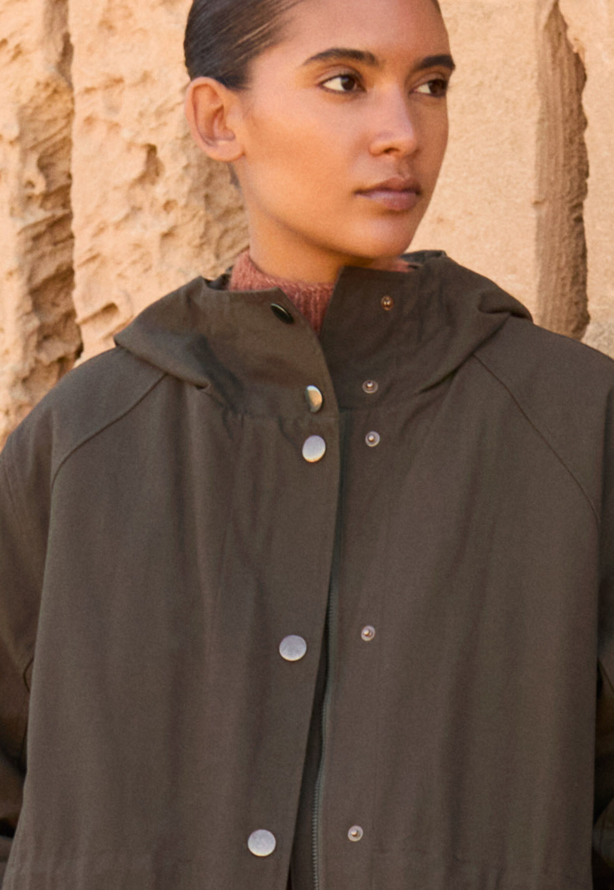 Parka mit Kapuze, Kakao, large