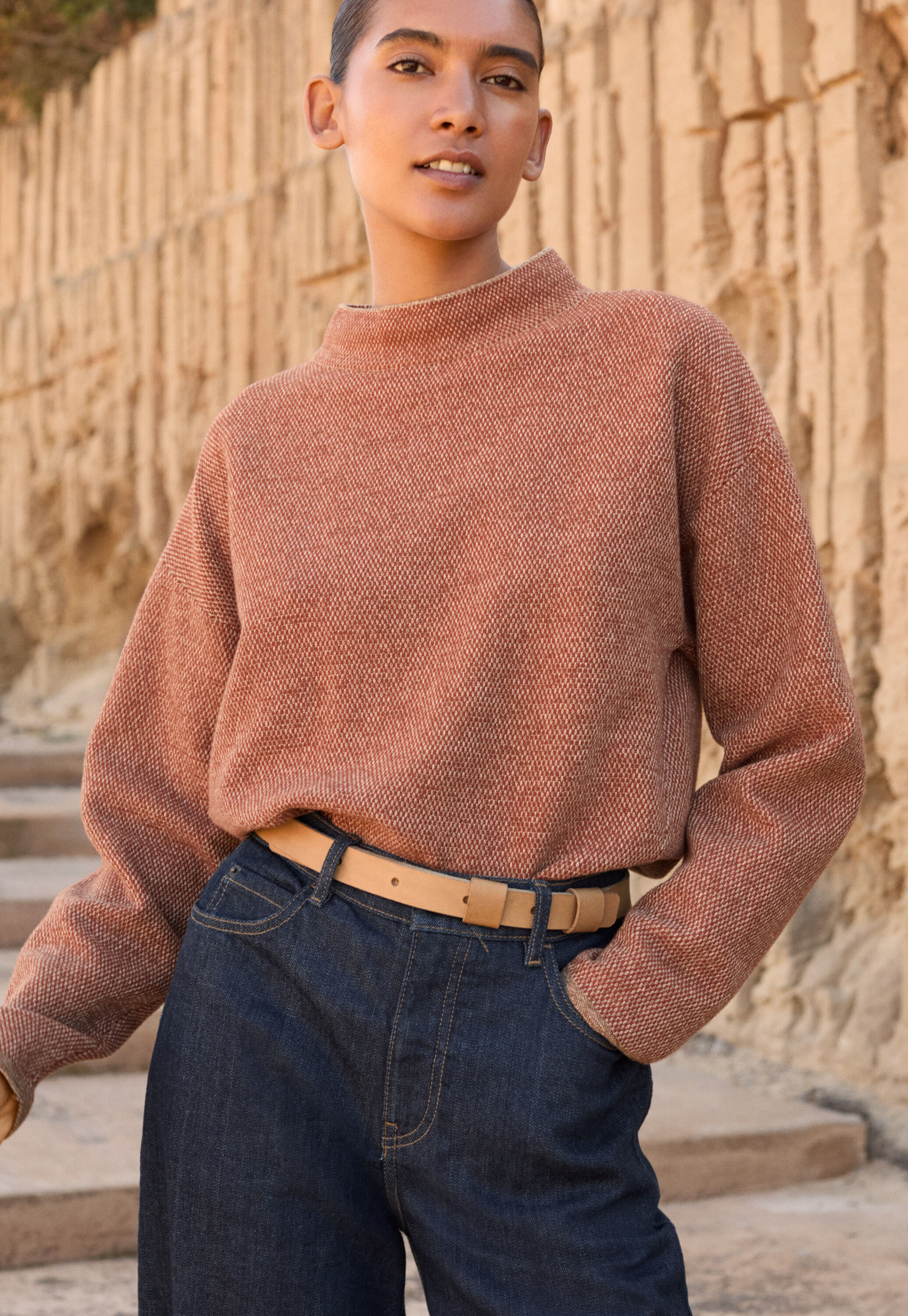 Handgestrickter Cardigan