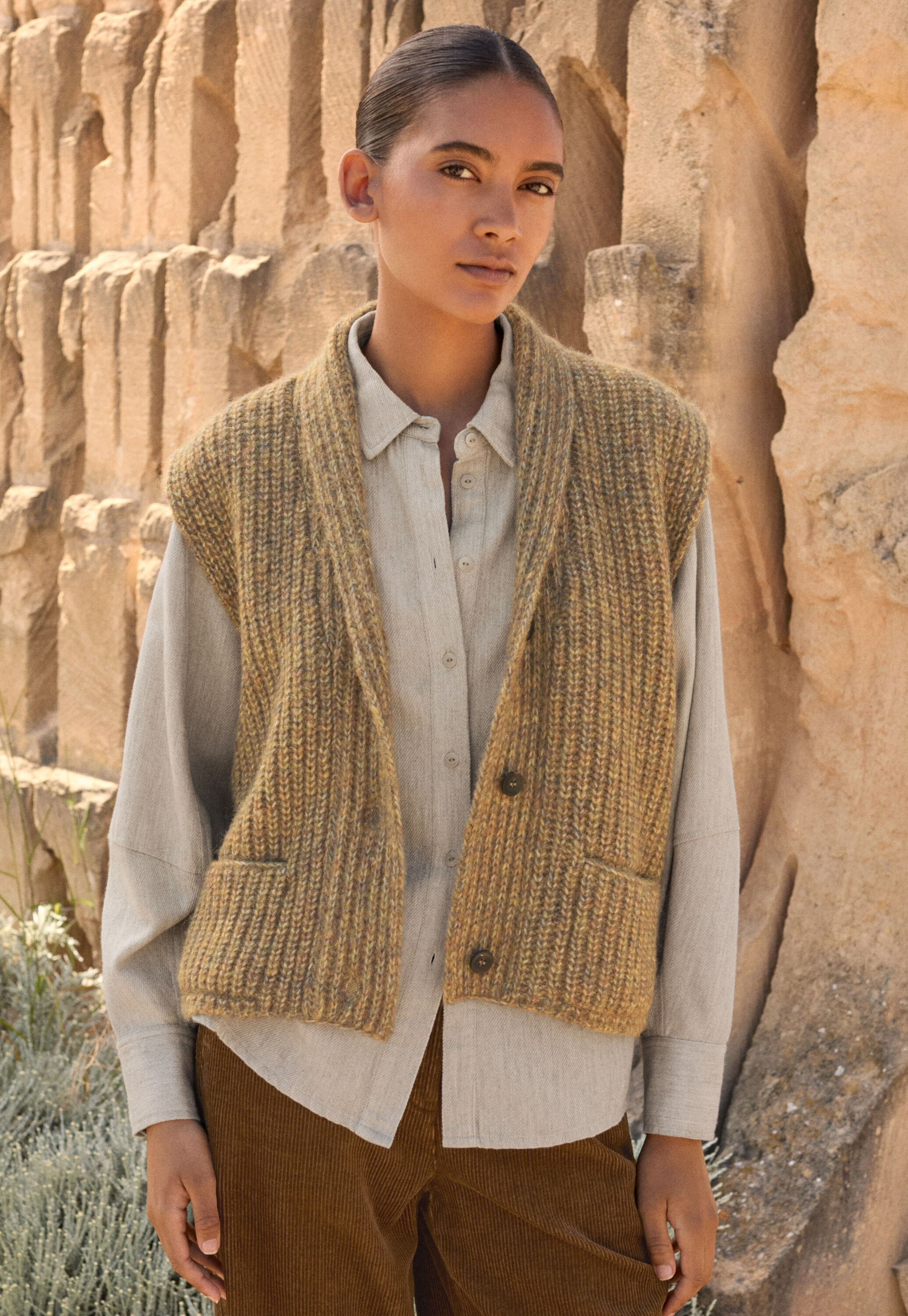 Durchgekn&ouml;pfter Pullover
