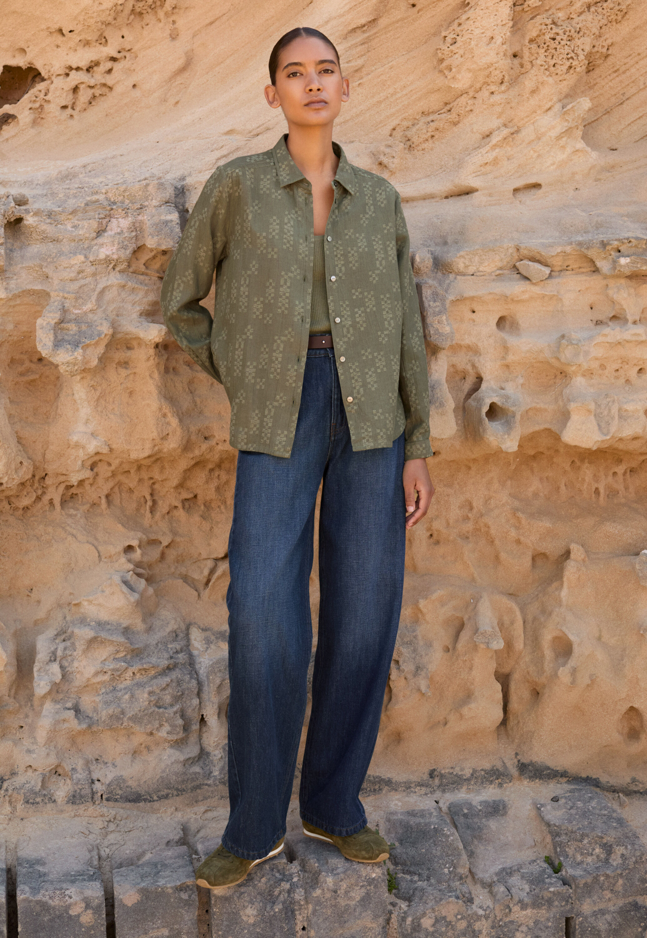 Streifen-Overshirt