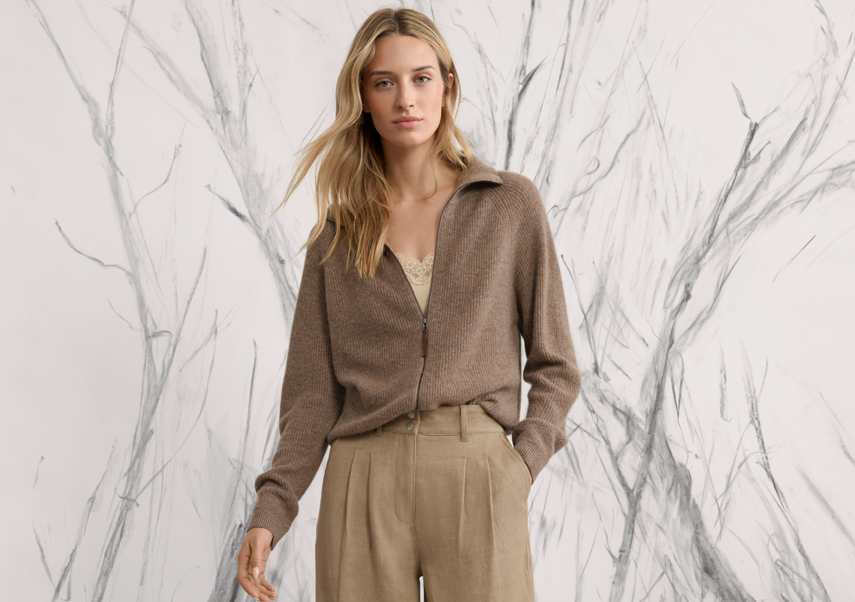 Cardigan mit Rei&szlig;verschluss