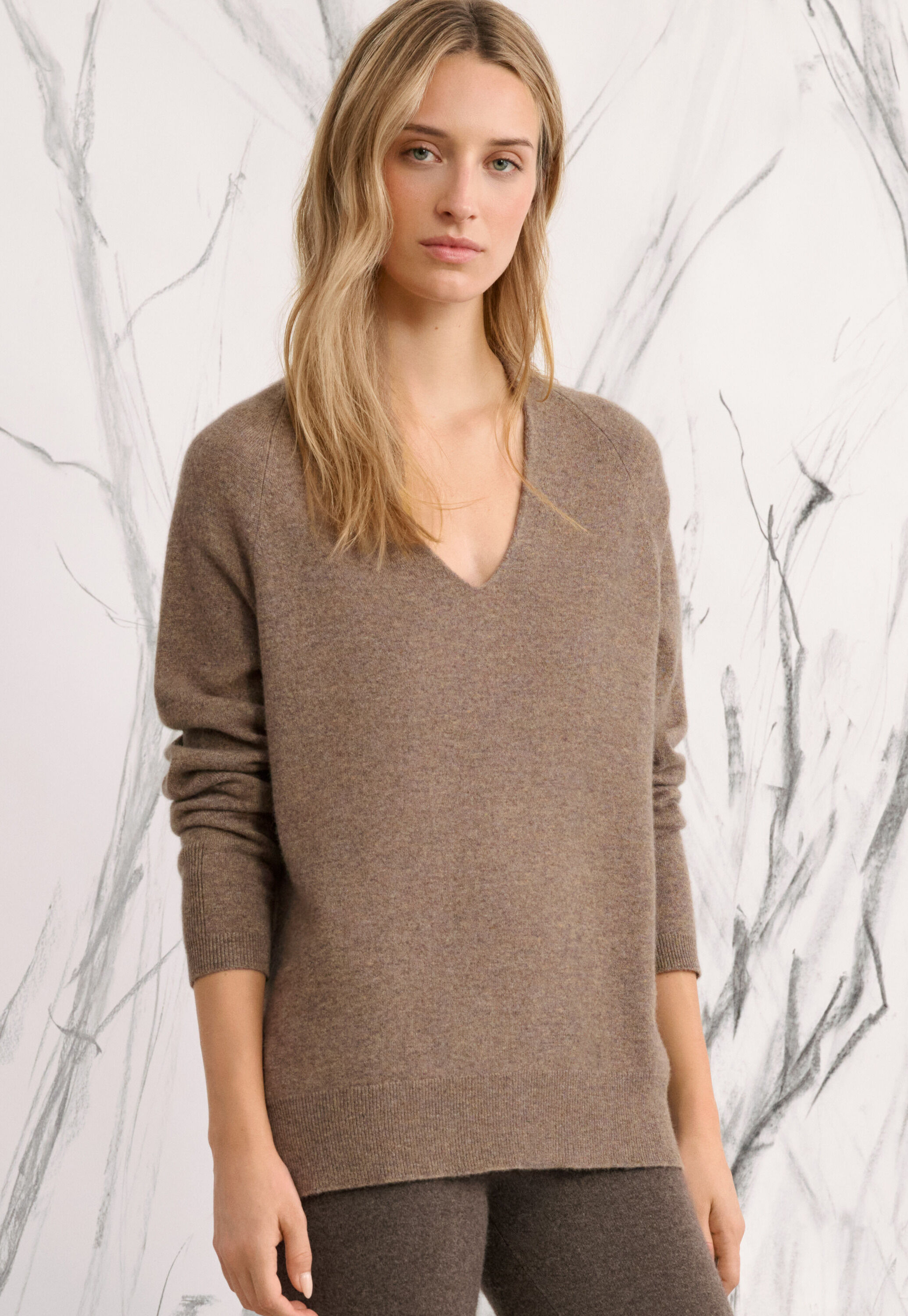 Pullover mit V-Ausschnitt
