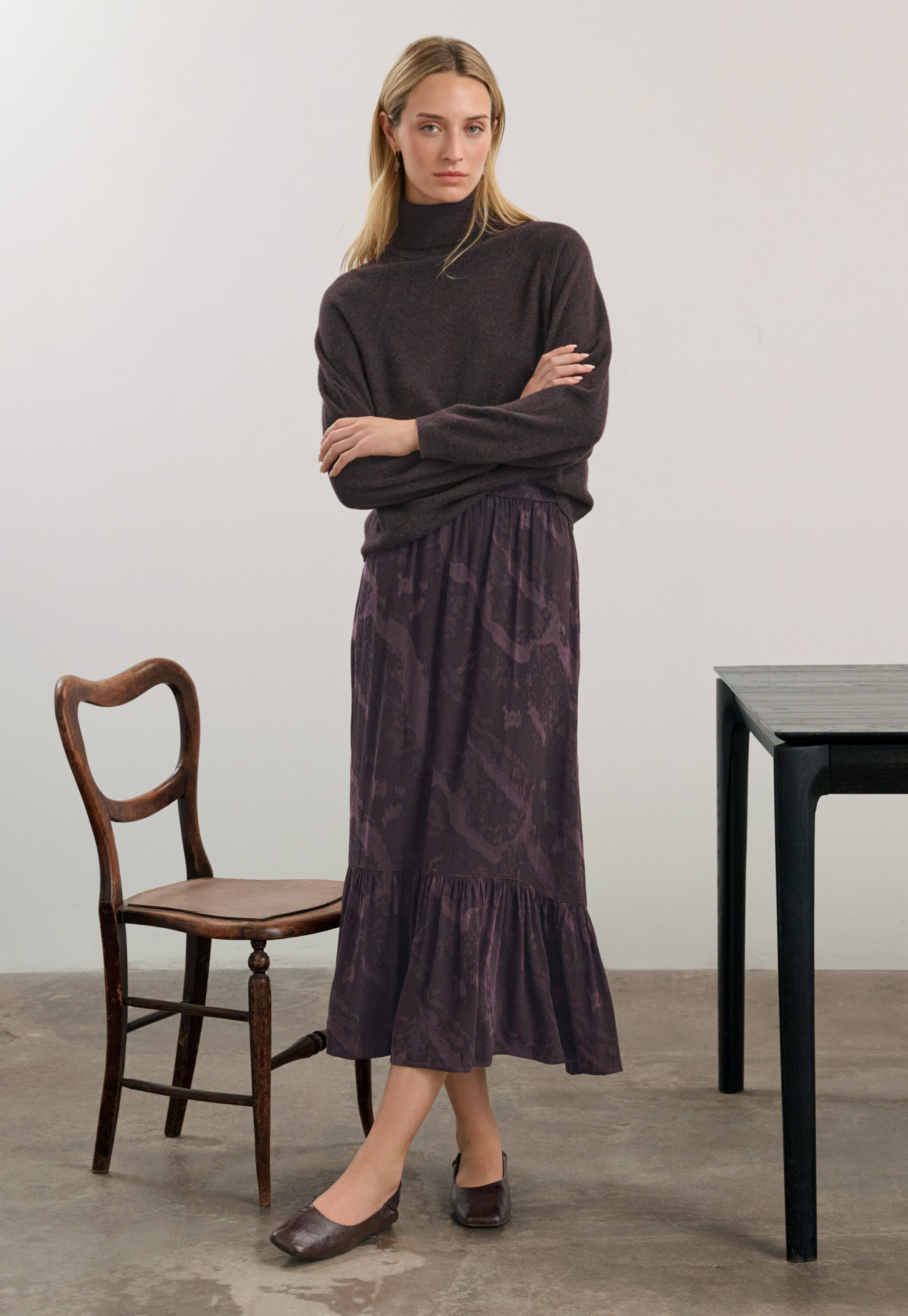 Jacquardrock, Aubergine, large