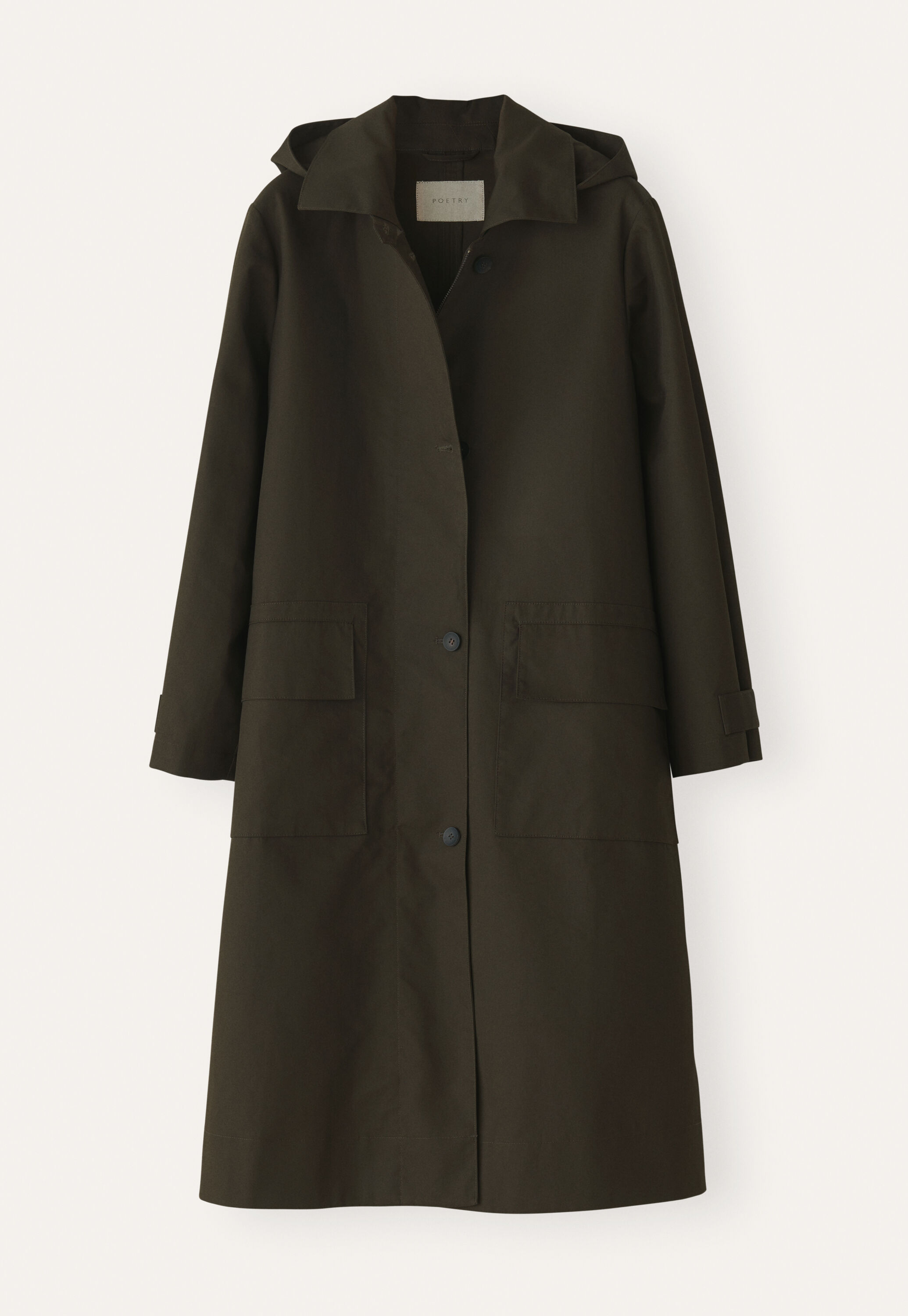Trenchcoat mit Kapuze