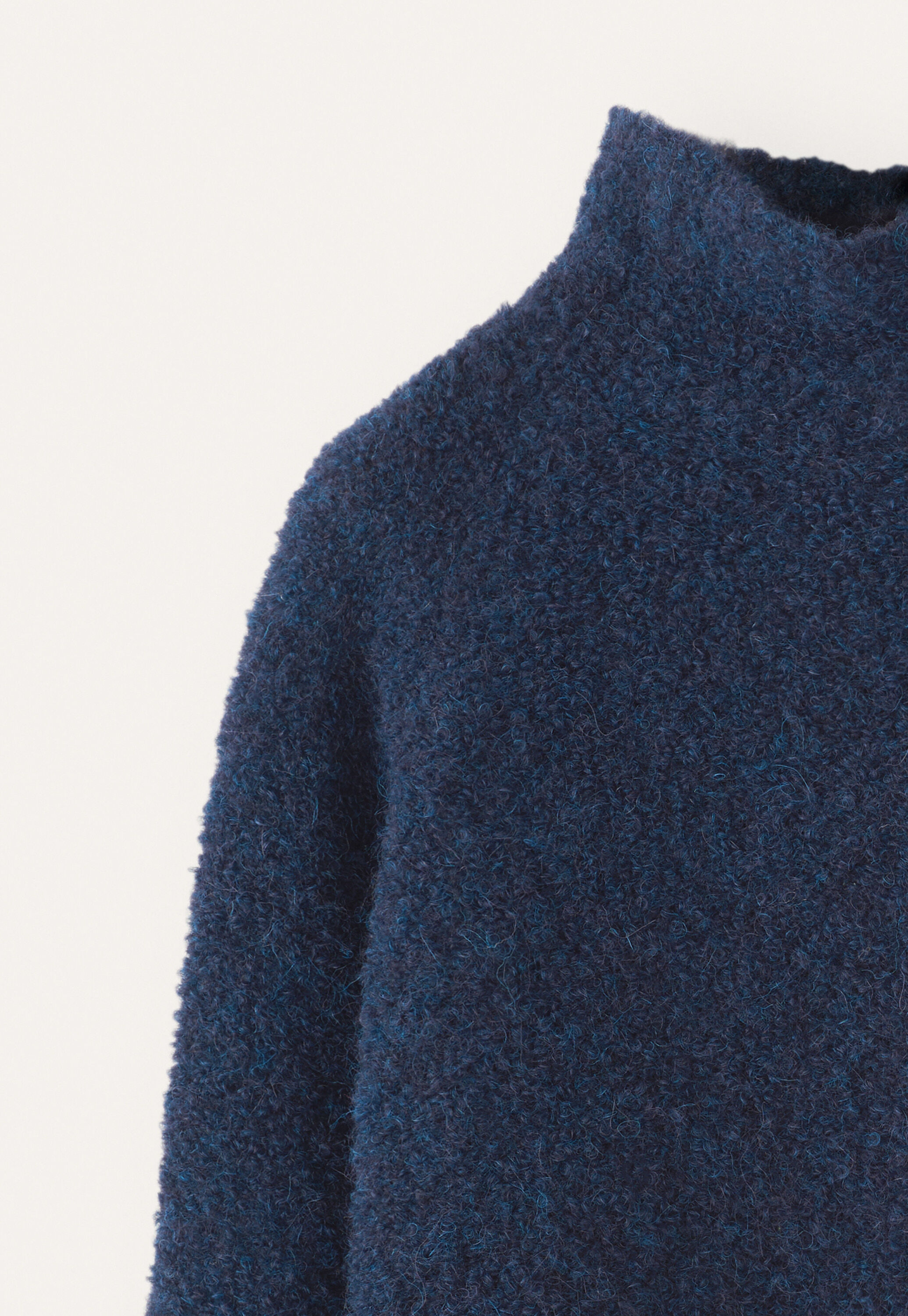 Pullover mit Trichterkragen, Dunkles Petrol, large