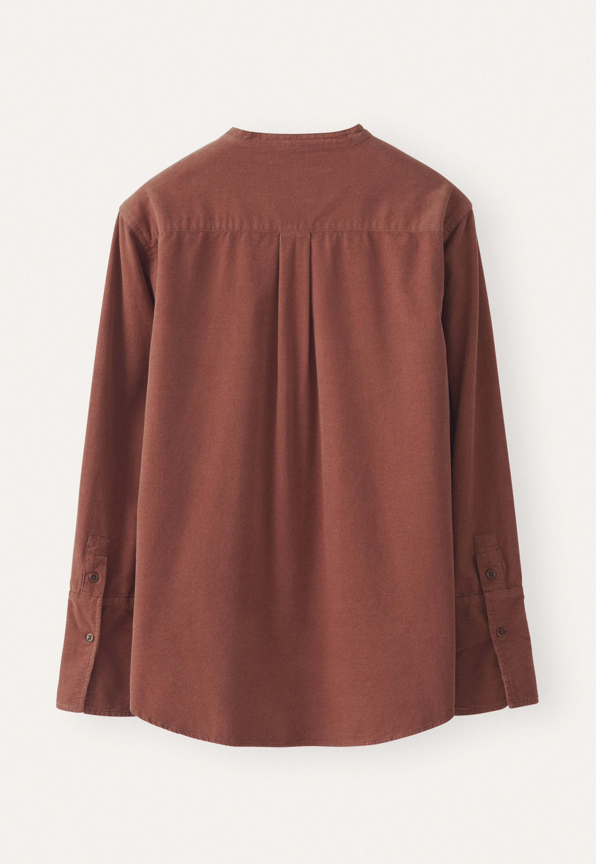 Feincord-Hemd mit Latzeinsatz, Dunkles Rouge, large