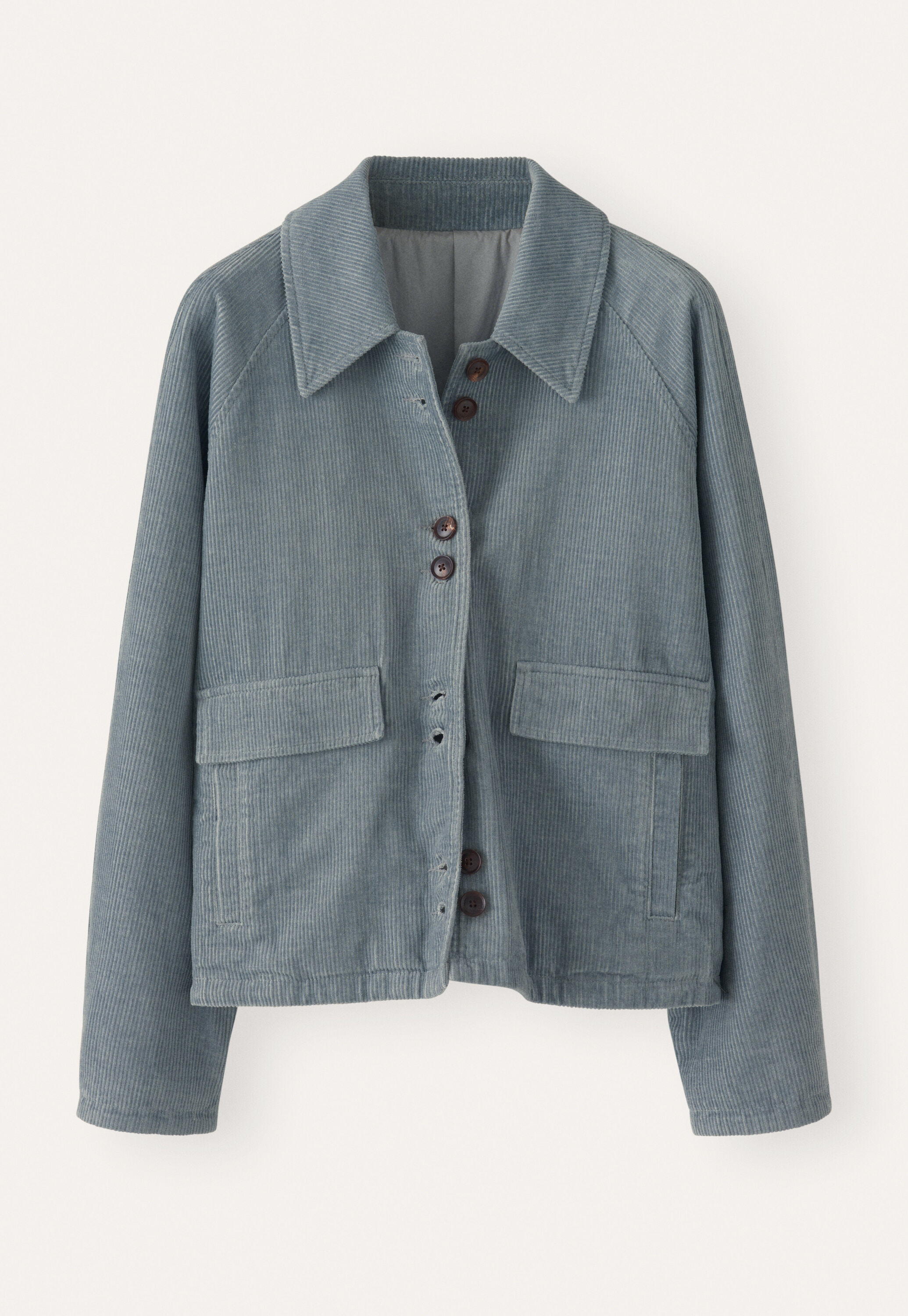 K&uuml;rzere Cordjacke, Enteneiblau, large