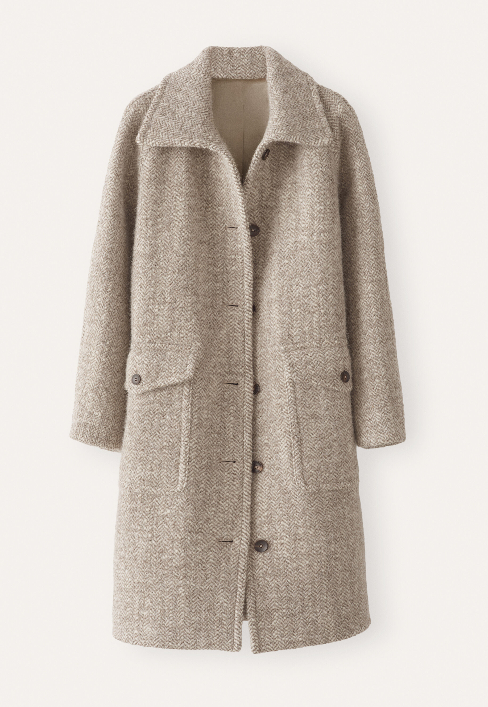 Herringbone coat, Natur/Rehbraun, large