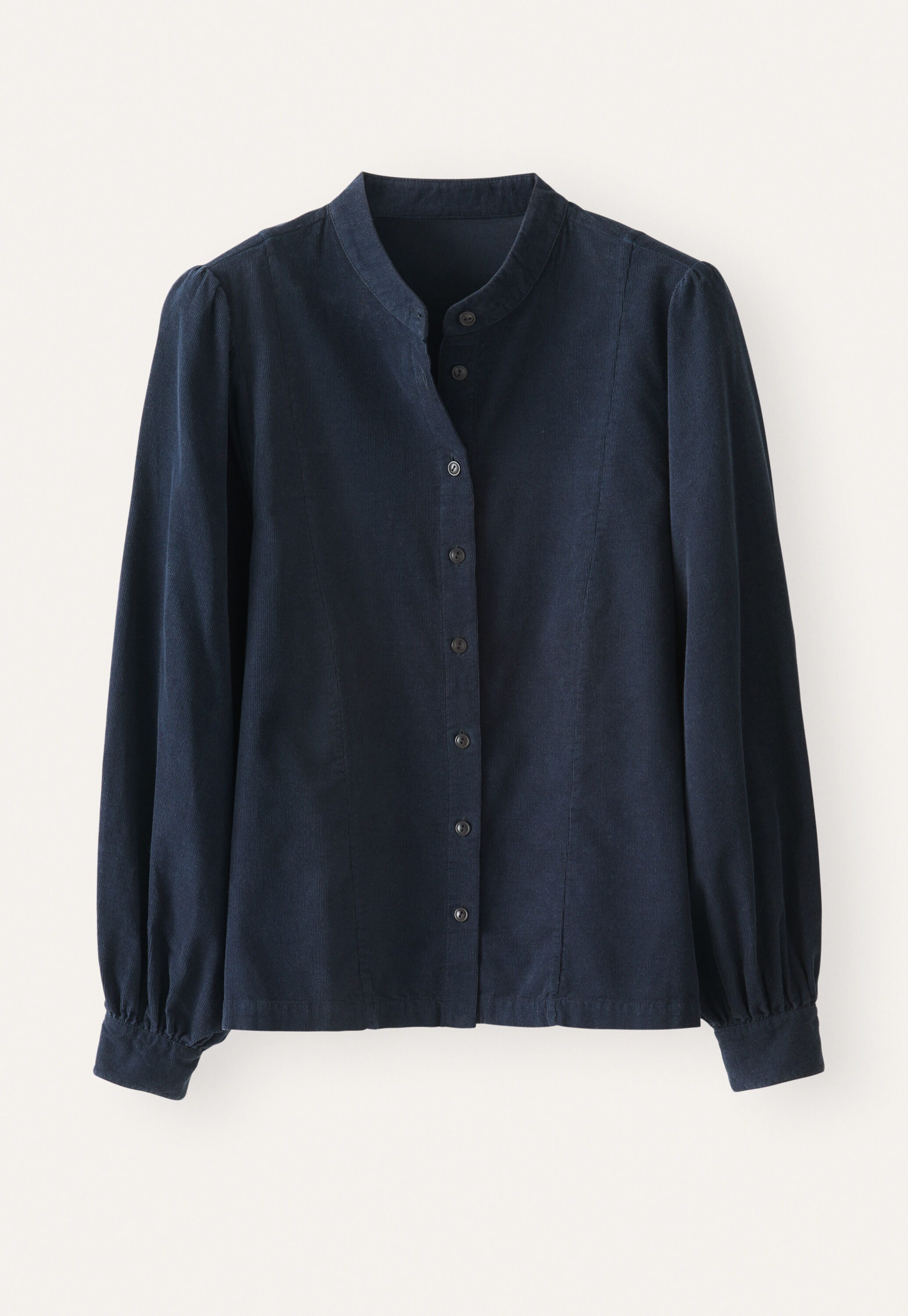 Bluse mit gerafften &Auml;rmeln, Tinte, large